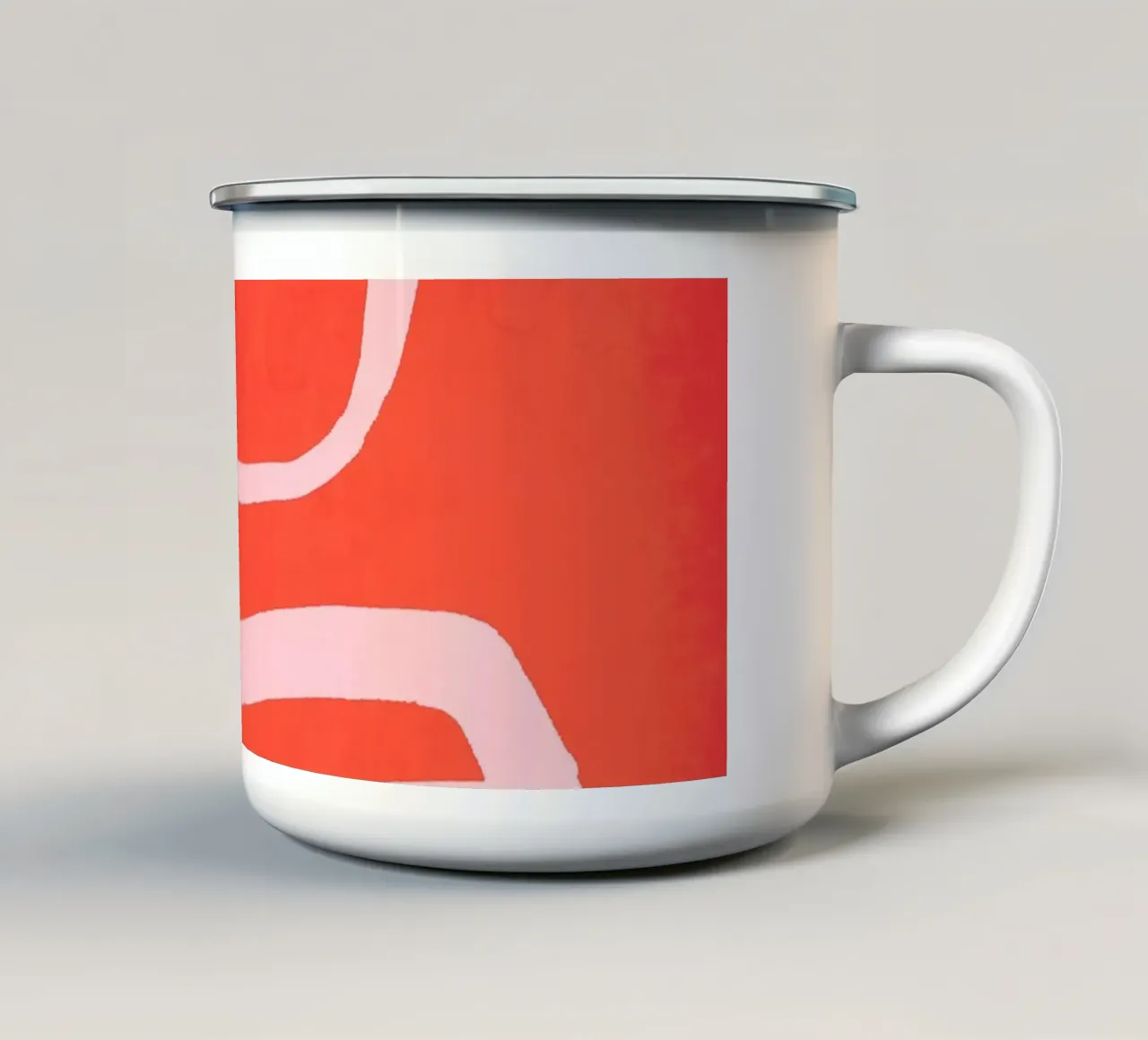 Linea astratta 207 tazza in smalto da ThingDesign