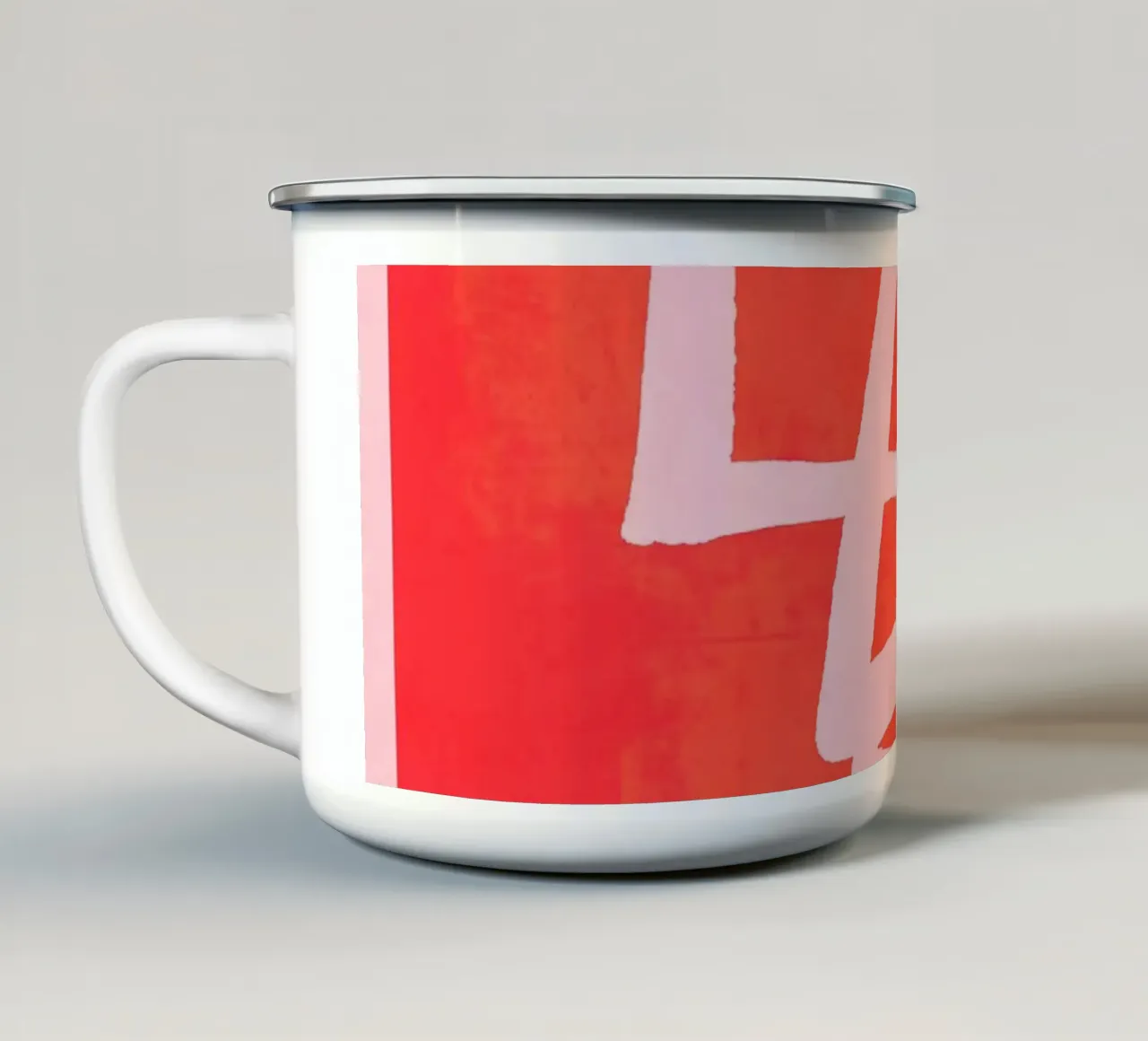 Linea astratta 207 tazza in smalto da ThingDesign
