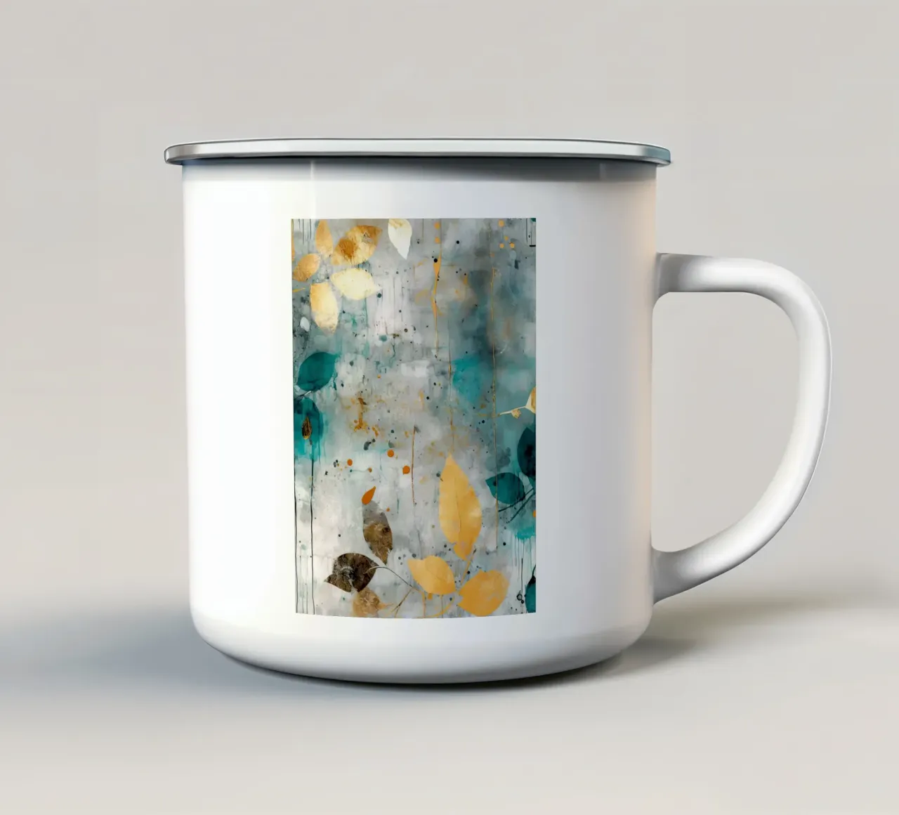 Pittura 18 tazza in smalto da Yaso Design Boho & Botanic