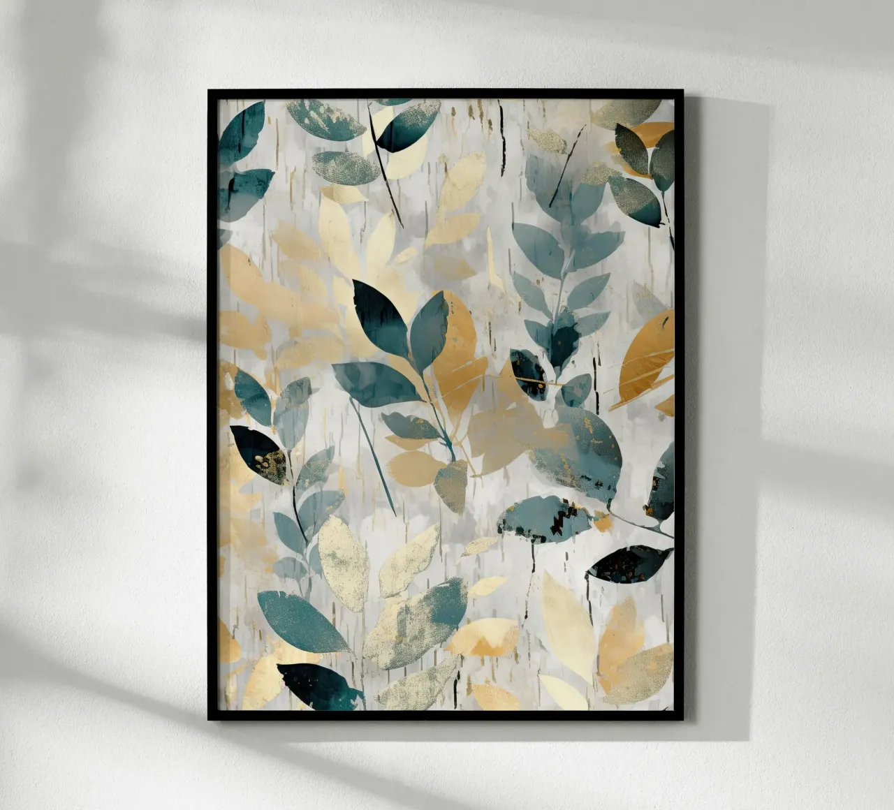 Gemälde 19 Poster mit Holzrahmen von Yaso Design Boho & Botanic