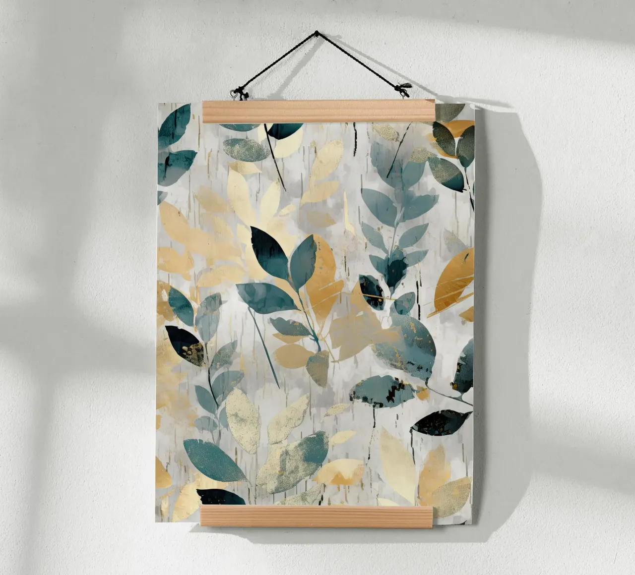 Gemälde 19 Poster mit Holzrahmen von Yaso Design Boho & Botanic