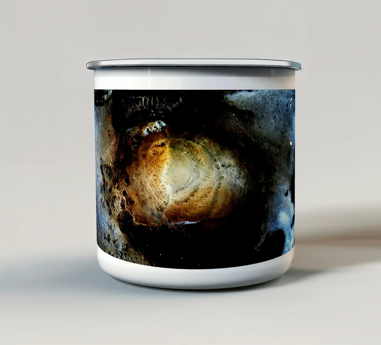 Abstract Eye Wall Art – Cosmic Galaxy Print tazza in smalto da jay