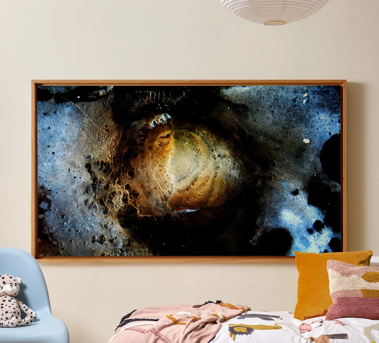 Abstract Eye Wall Art – Cosmic Galaxy Print tela con Cornice a cassetta da jay