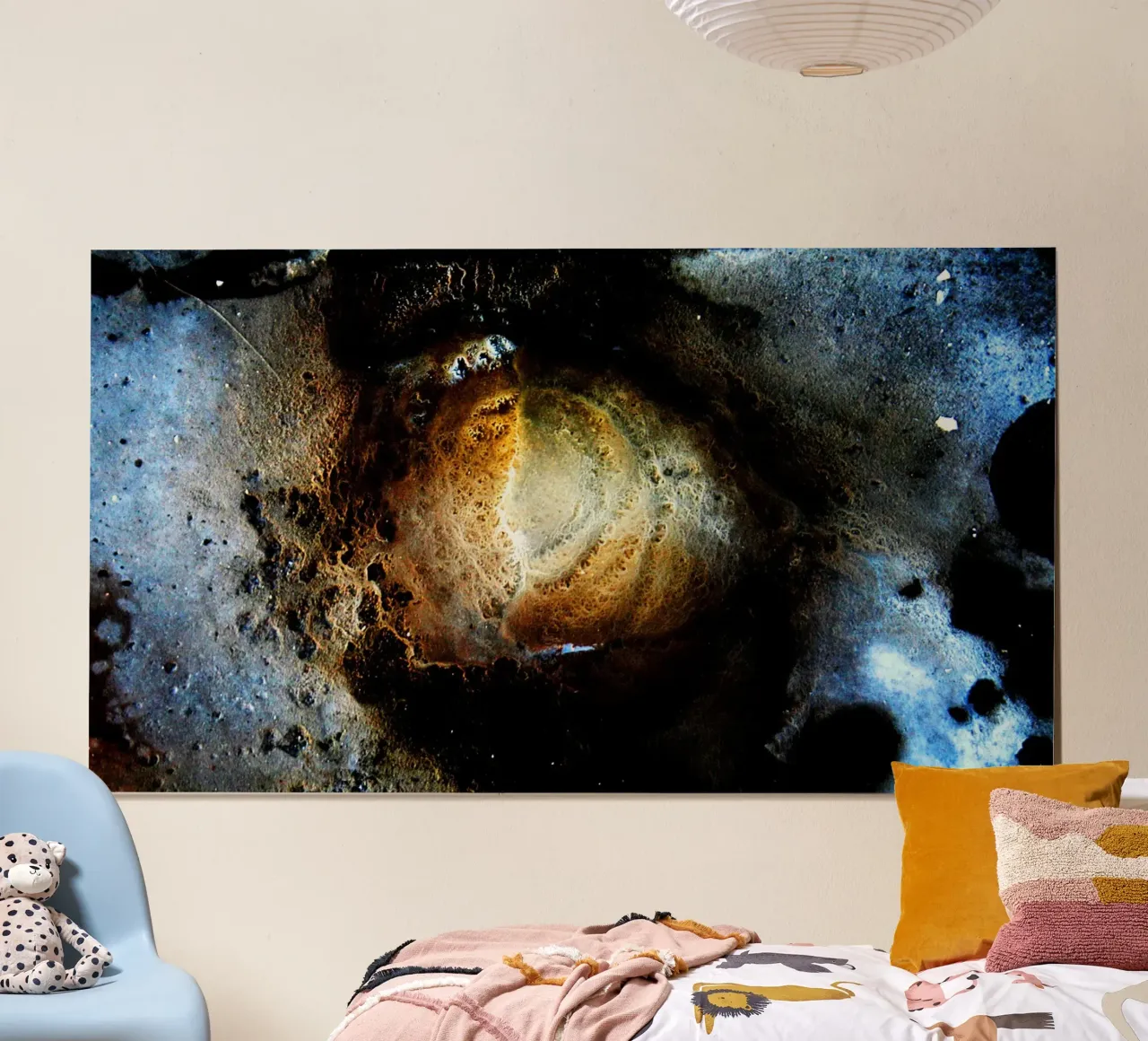 Abstract Eye Wall Art – Cosmic Galaxy Print poster con telaio in alluminio da jay