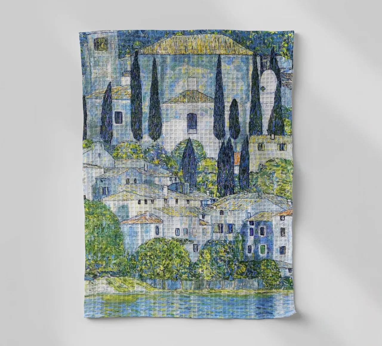 Kirche in Cassone (Chiesa di Cassone) di Gustav Klimt canovaccio da cucina da Jolie Prints