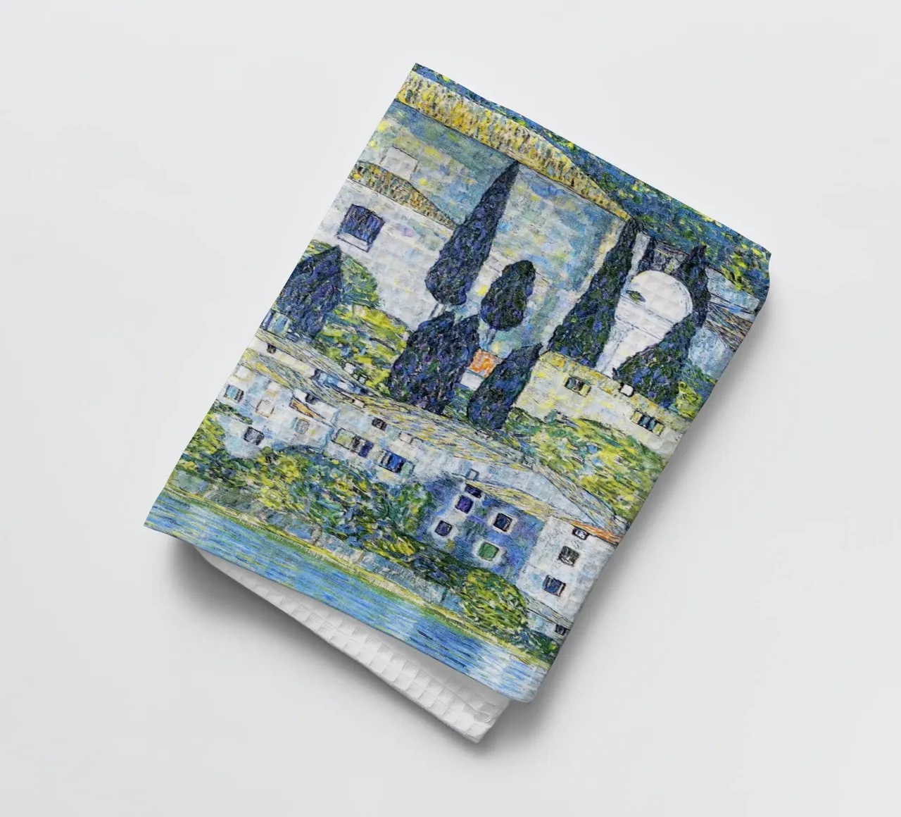 Kirche in Cassone (Chiesa di Cassone) di Gustav Klimt canovaccio da cucina da Jolie Prints