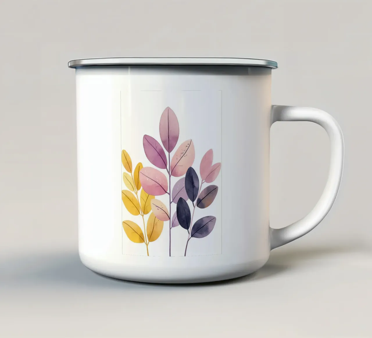 Foglie Boho 1 tazza in smalto da Yaso Design Boho & Botanic