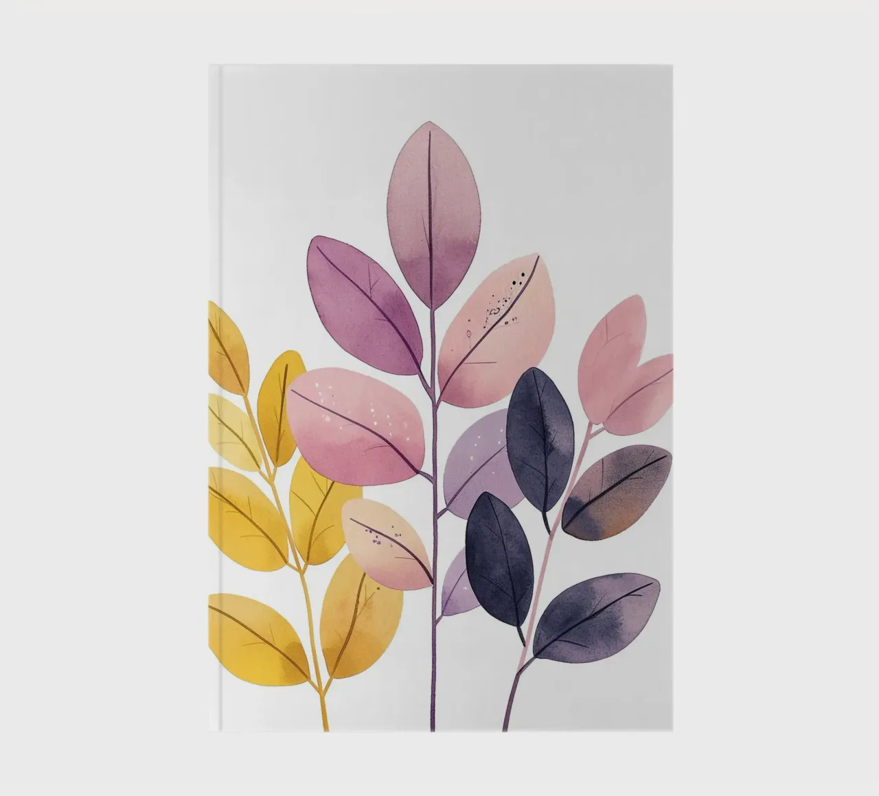 Boho Leaves 1 notebook by Yaso Design Boho & Botanic
