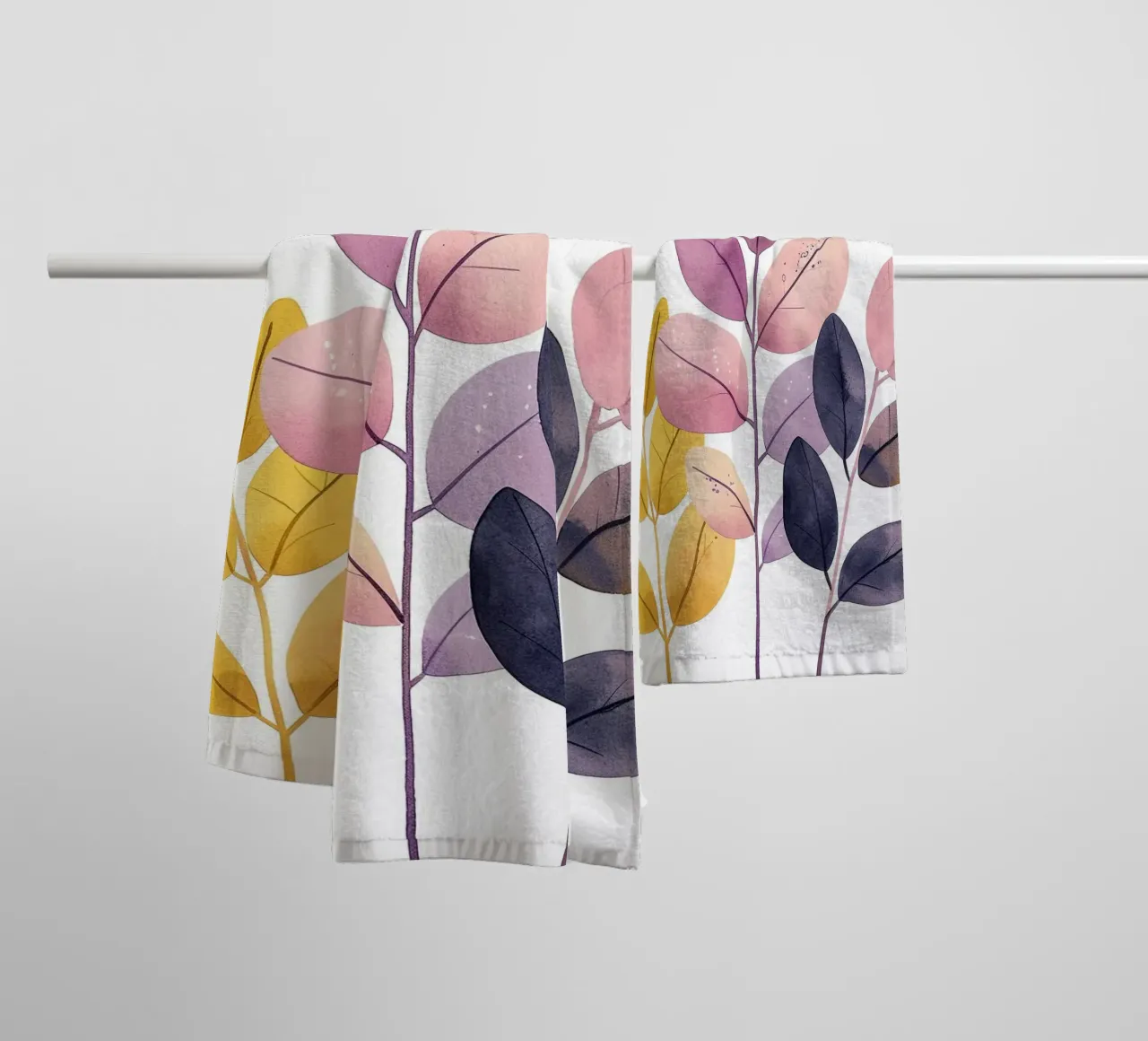 Foglie Boho 1 asciugamano da bagno da Yaso Design Boho & Botanic