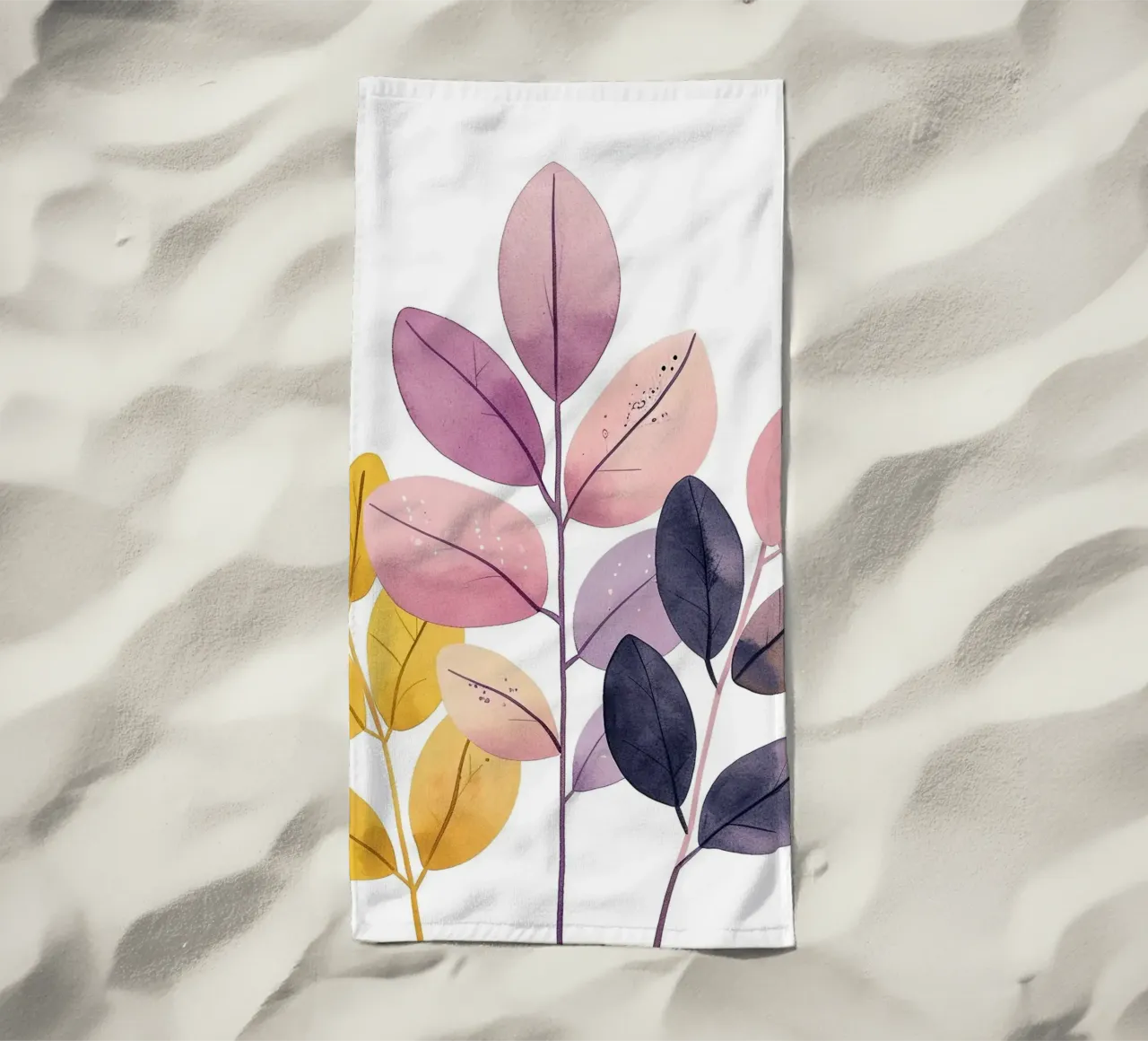 Foglie Boho 1 telo mare da Yaso Design Boho & Botanic