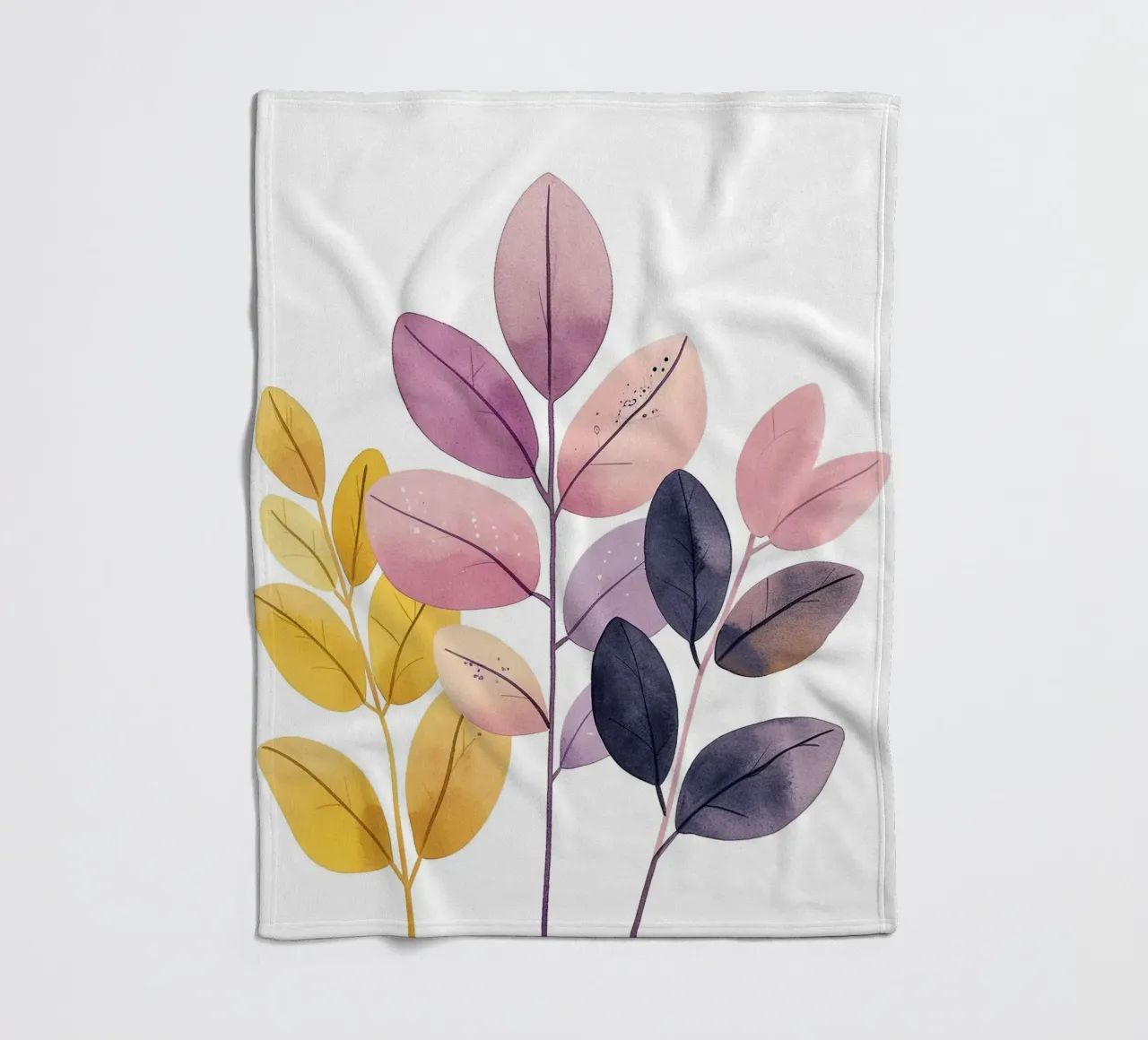 Foglie Boho 1 coperta in pile da Yaso Design Boho & Botanic