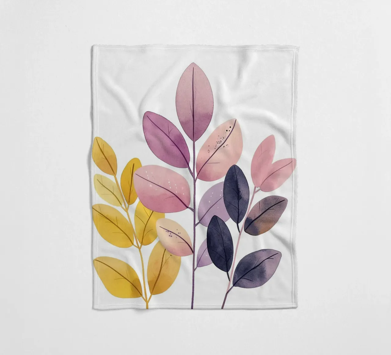 Foglie Boho 1 coperta in pile da Yaso Design Boho & Botanic