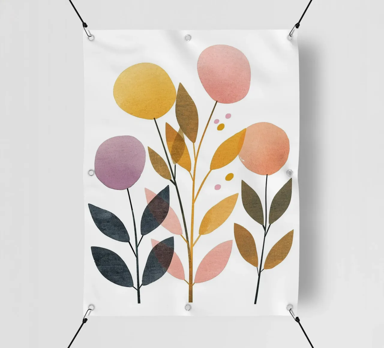 Foglie Boho 2 telo in pvc da Yaso Design Boho & Botanic