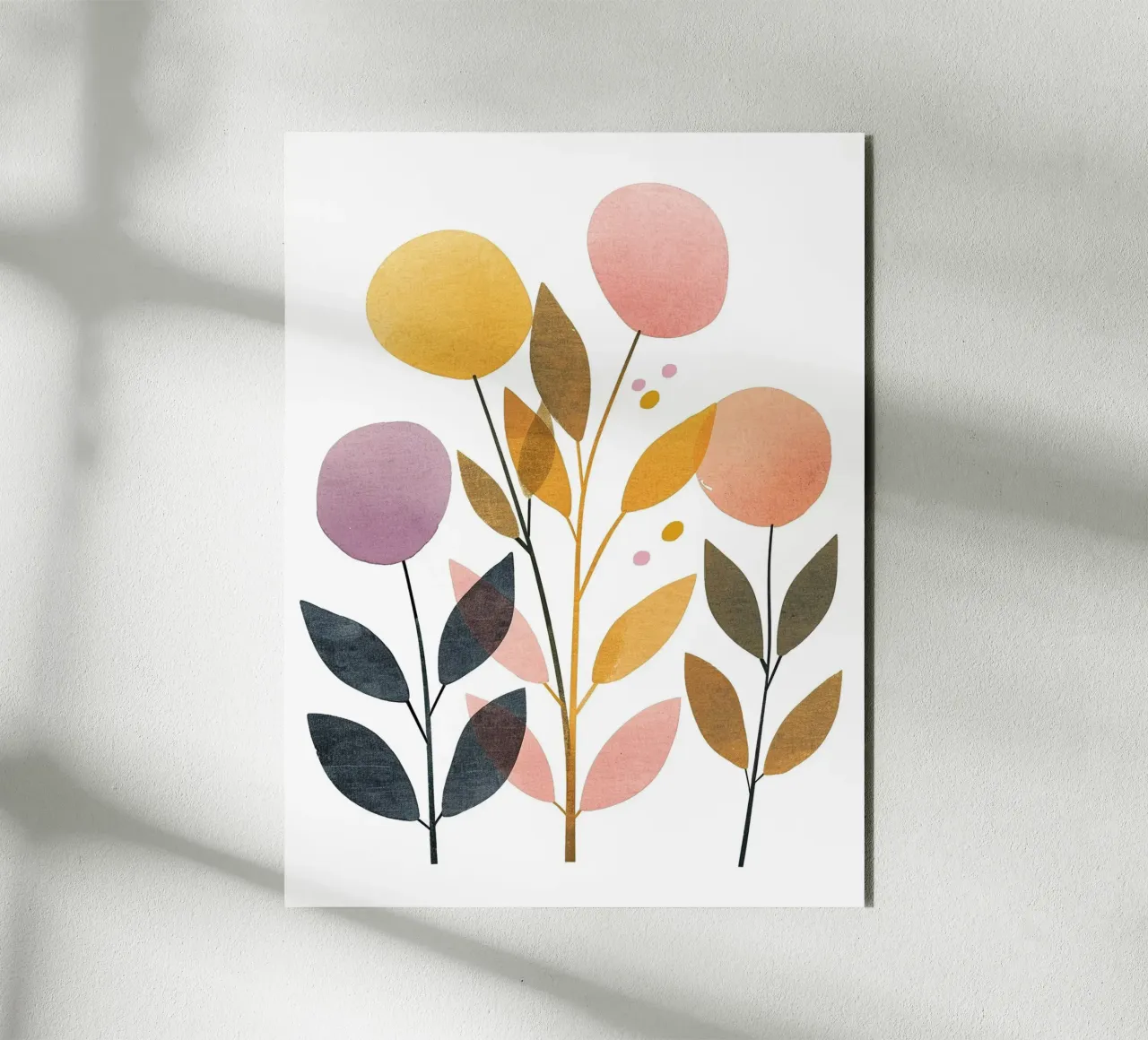 Foglie Boho 2 alluminio dibond da Yaso Design Boho & Botanic
