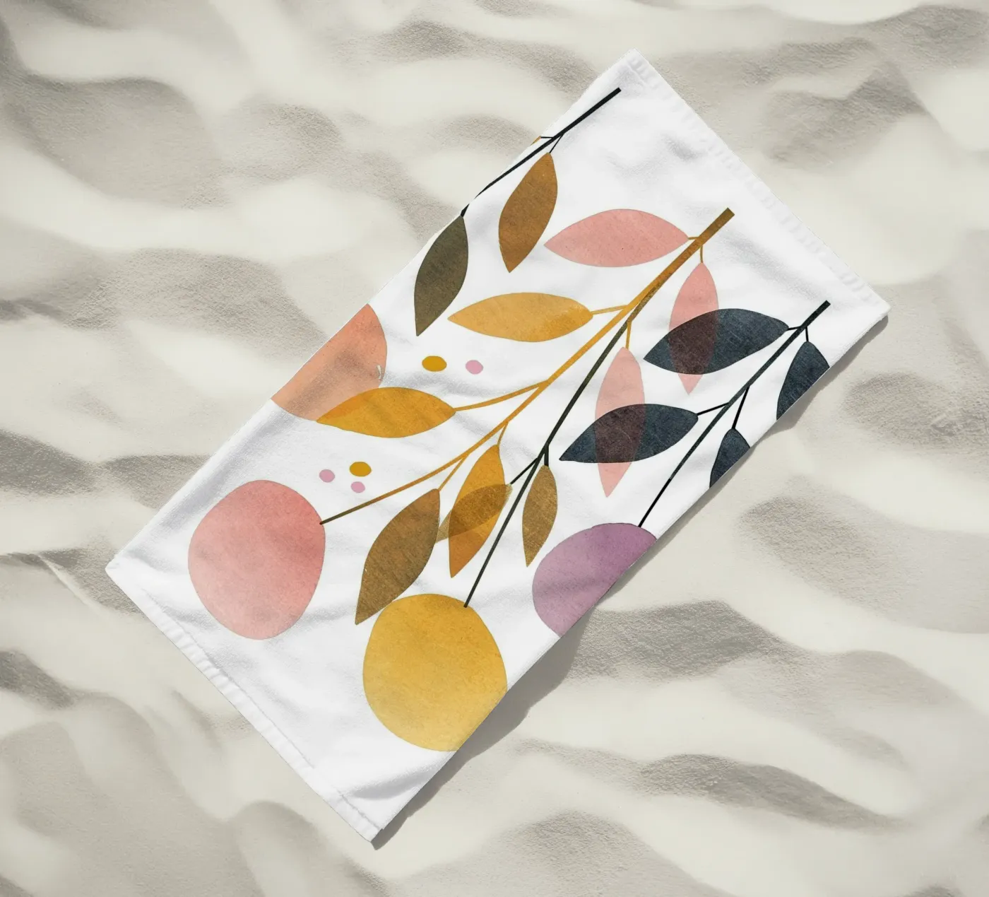 Foglie Boho 2 telo mare da Yaso Design Boho & Botanic