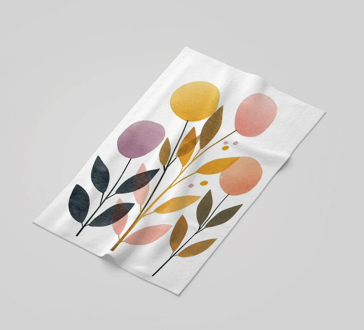 Foglie Boho 2 telo mare da Yaso Design Boho & Botanic
