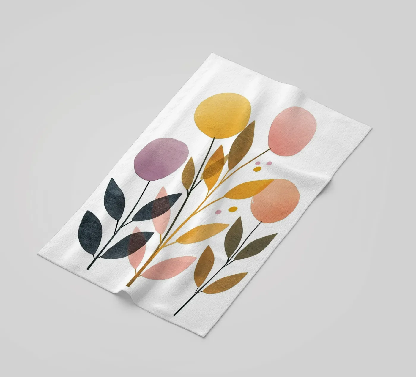 Foglie Boho 2 telo mare da Yaso Design Boho & Botanic