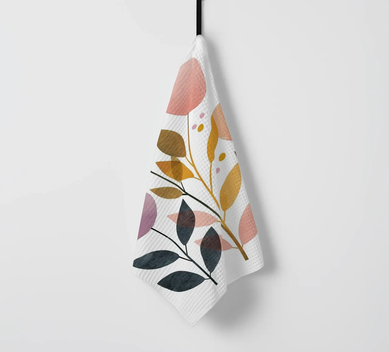 Foglie Boho 2 canovaccio da cucina da Yaso Design Boho & Botanic
