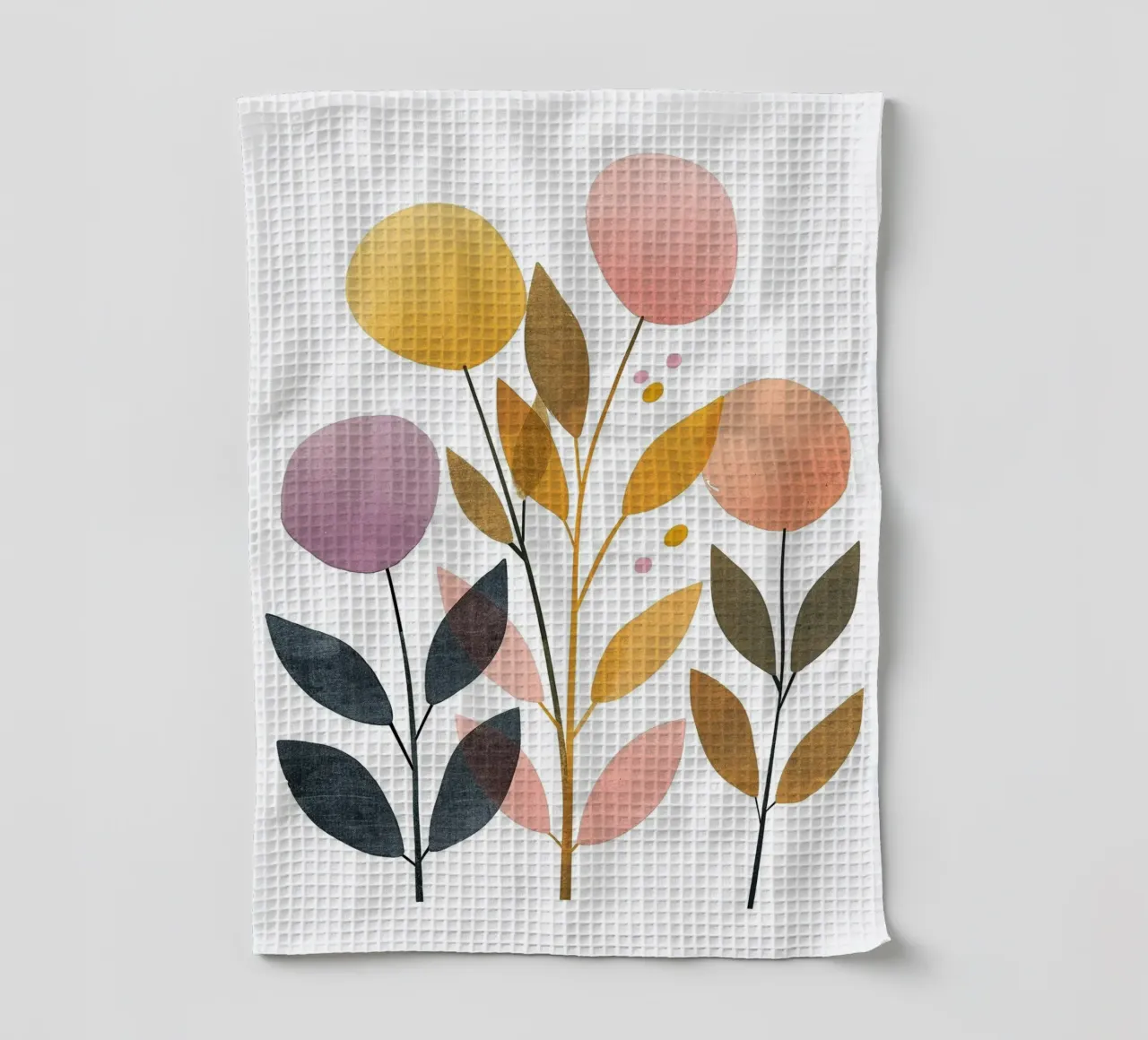 Foglie Boho 2 canovaccio da cucina da Yaso Design Boho & Botanic