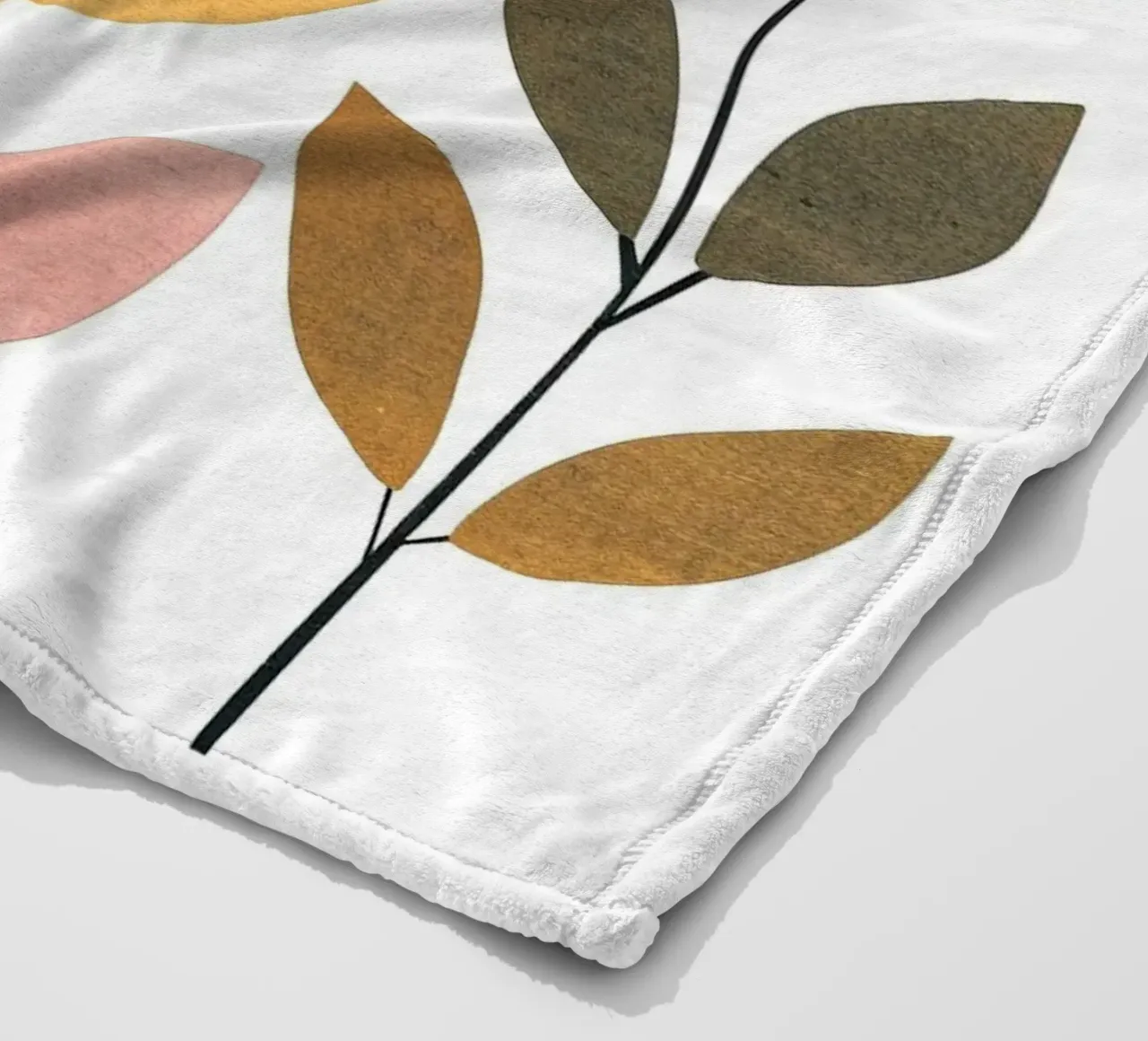 Foglie Boho 2 coperta in pile da Yaso Design Boho & Botanic