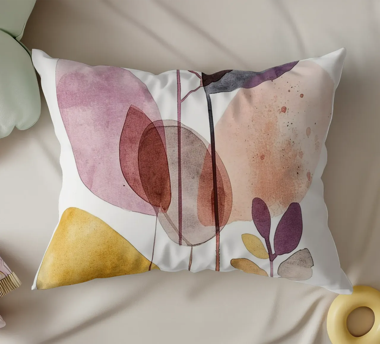 Foglie Boho 3 cuscino da Yaso Design Boho & Botanic