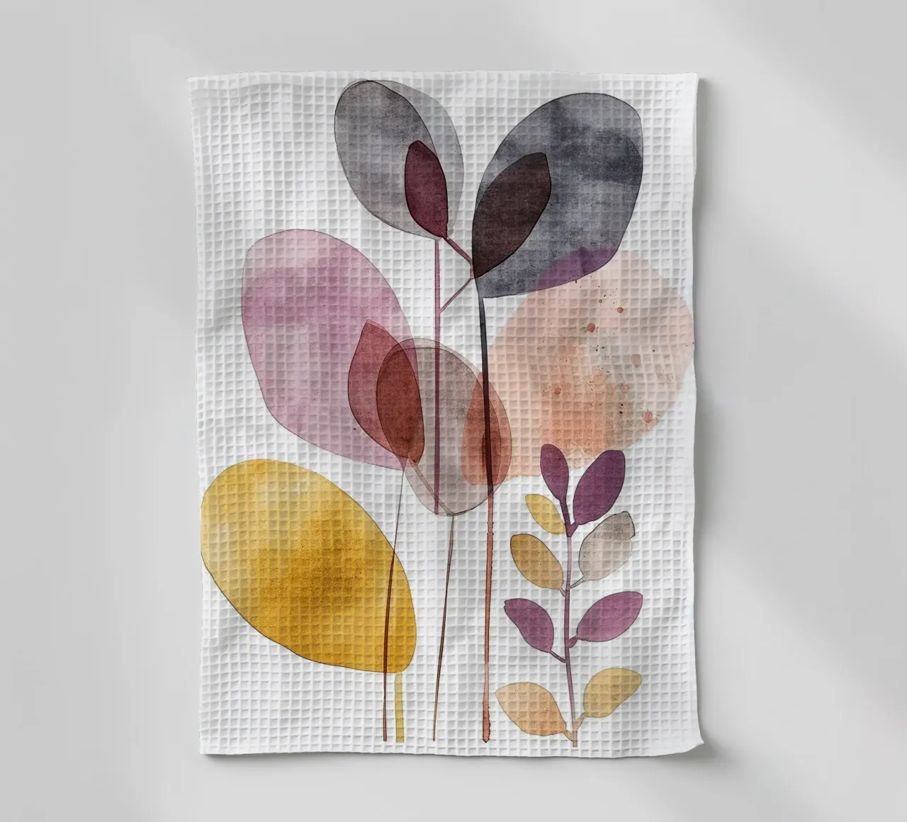 Foglie Boho 3 canovaccio da cucina da Yaso Design Boho & Botanic
