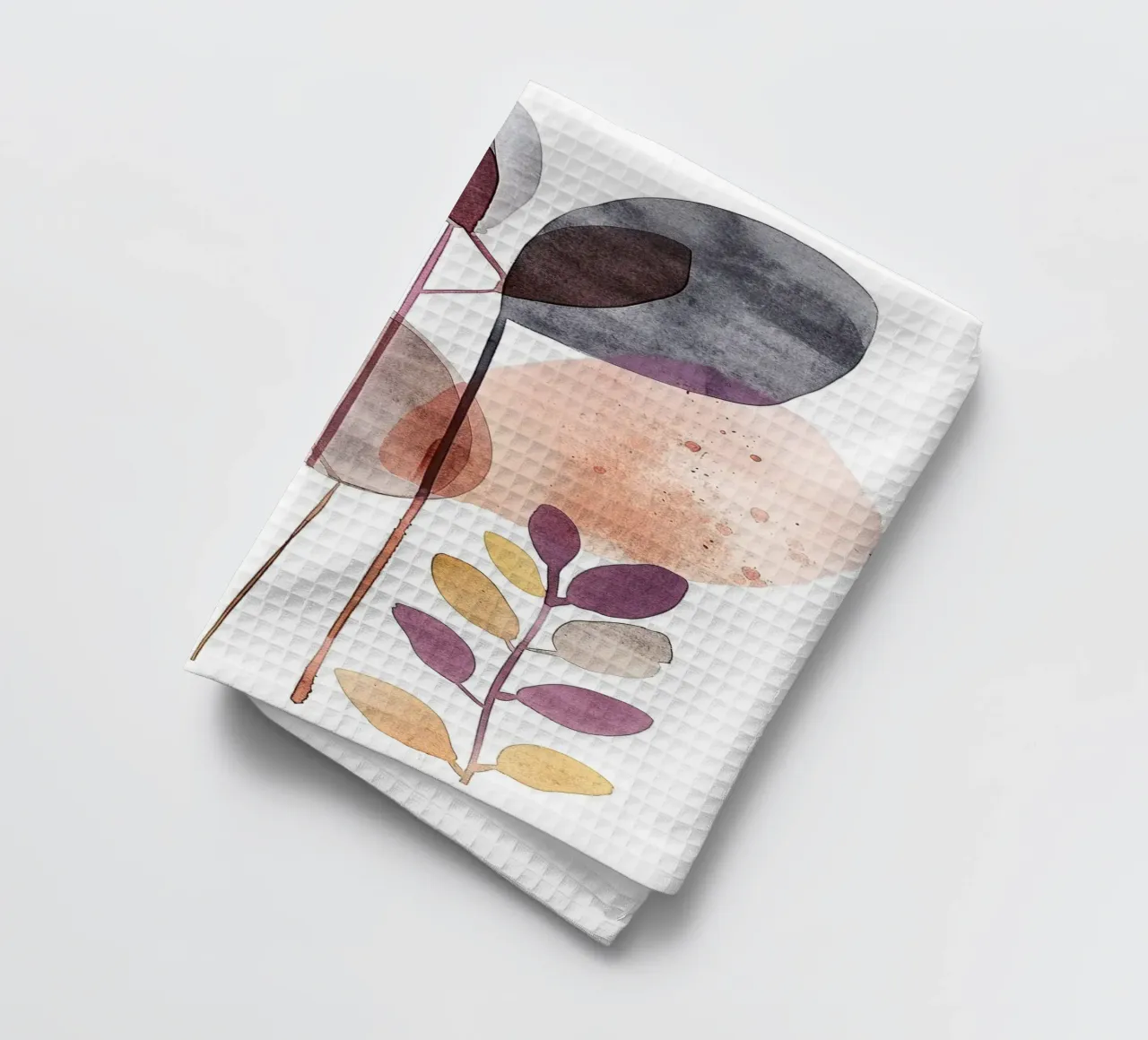 Foglie Boho 3 canovaccio da cucina da Yaso Design Boho & Botanic