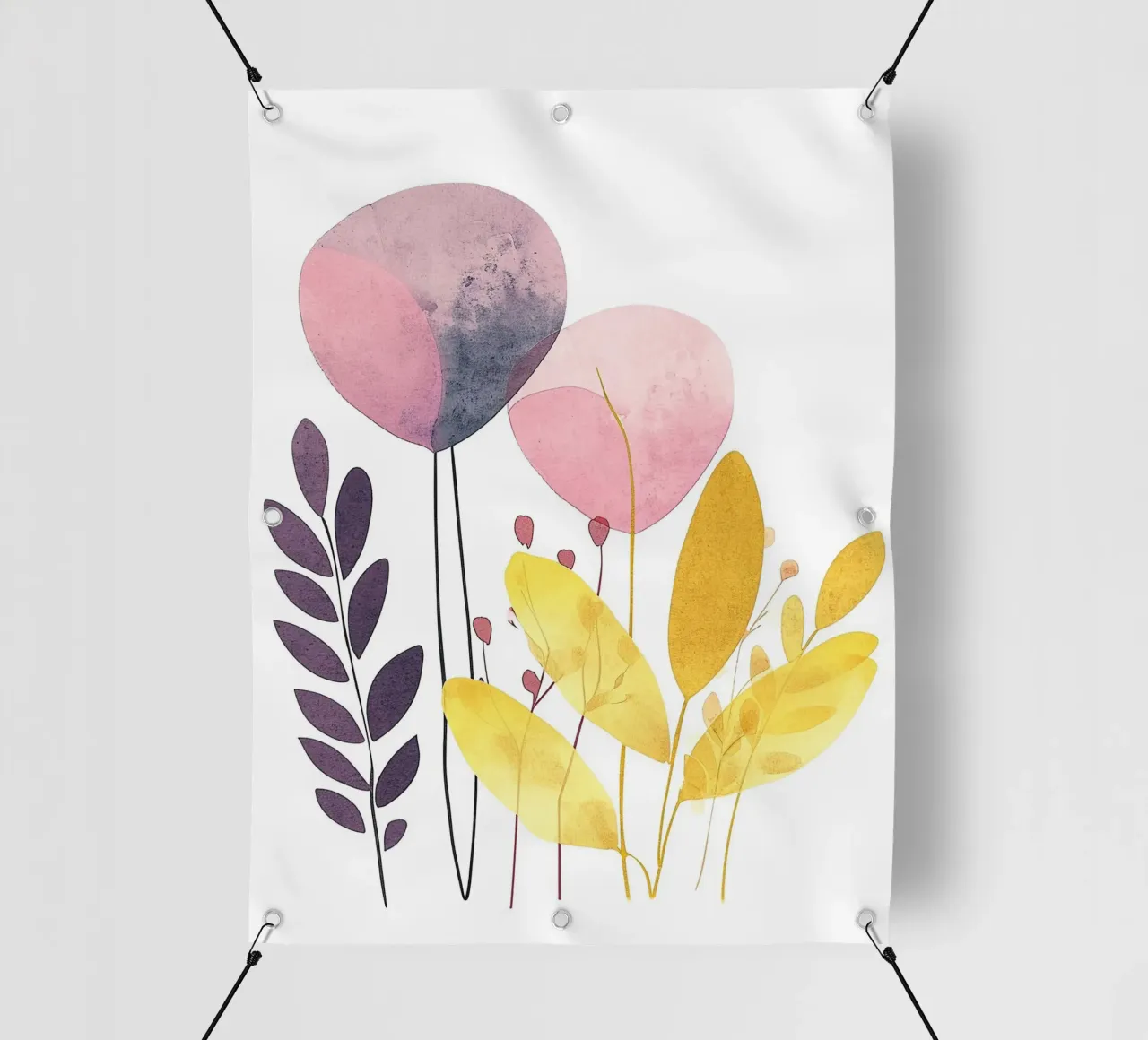 Foglie boho 4 telo in pvc da Yaso Design Boho & Botanic