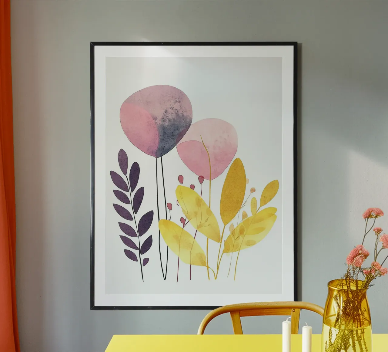 Foglie boho 4 poster da Yaso Design Boho & Botanic