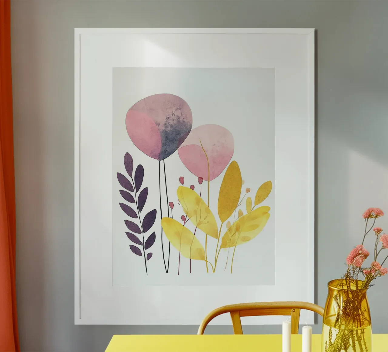 Foglie boho 4 poster da Yaso Design Boho & Botanic