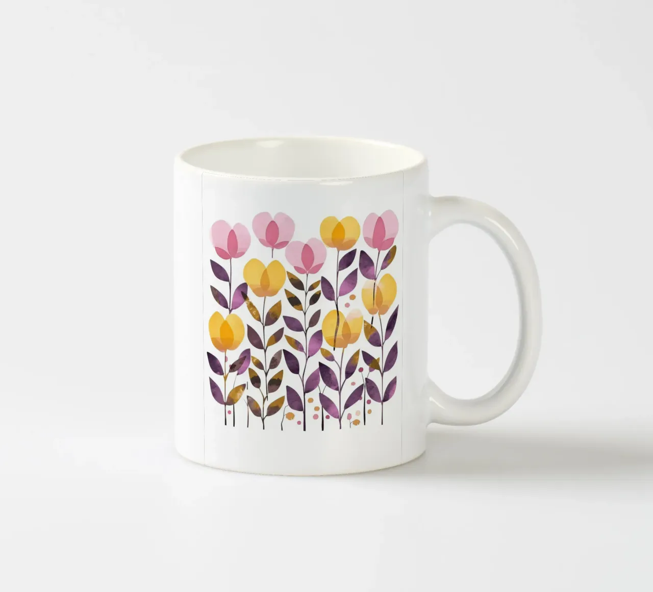 Foglie boho 5 tazza in ceramica da Yaso Design Boho & Botanic