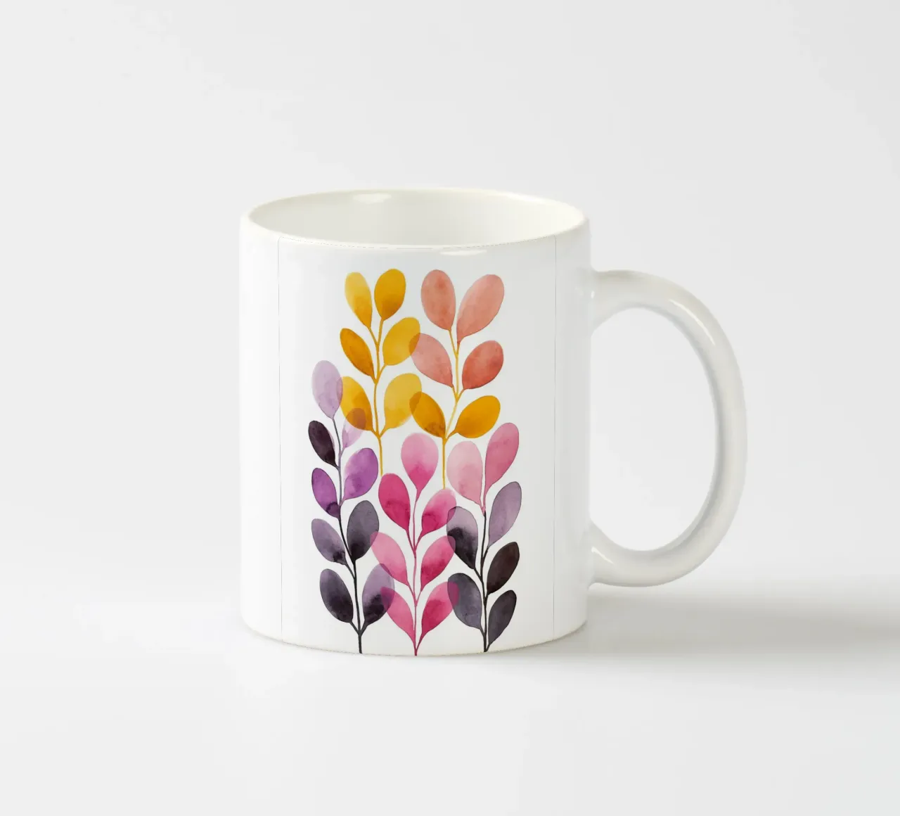 Foglie boho 6 tazza in ceramica da Yaso Design Boho & Botanic