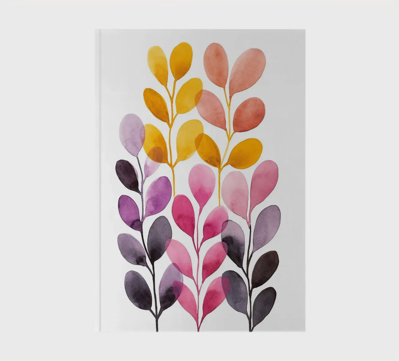 Boho leaves 6 notebook by Yaso Design Boho & Botanic