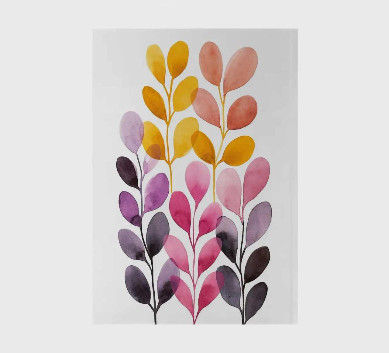 Boho leaves 6 notebook by Yaso Design Boho & Botanic