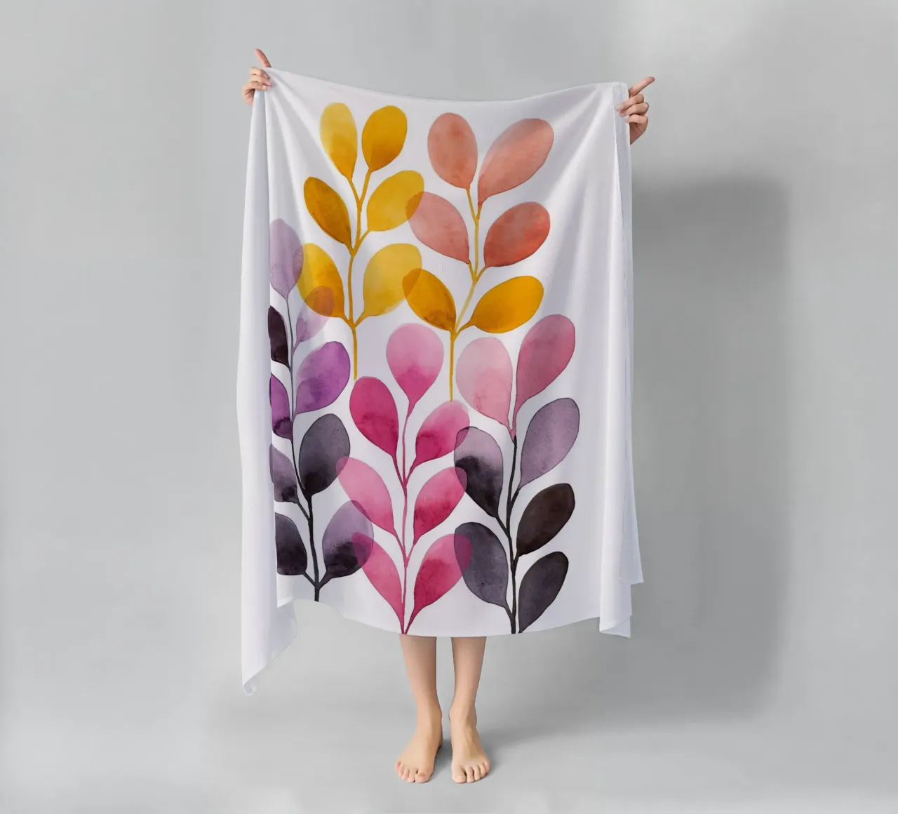 Foglie boho 6 telo mare da Yaso Design Boho & Botanic