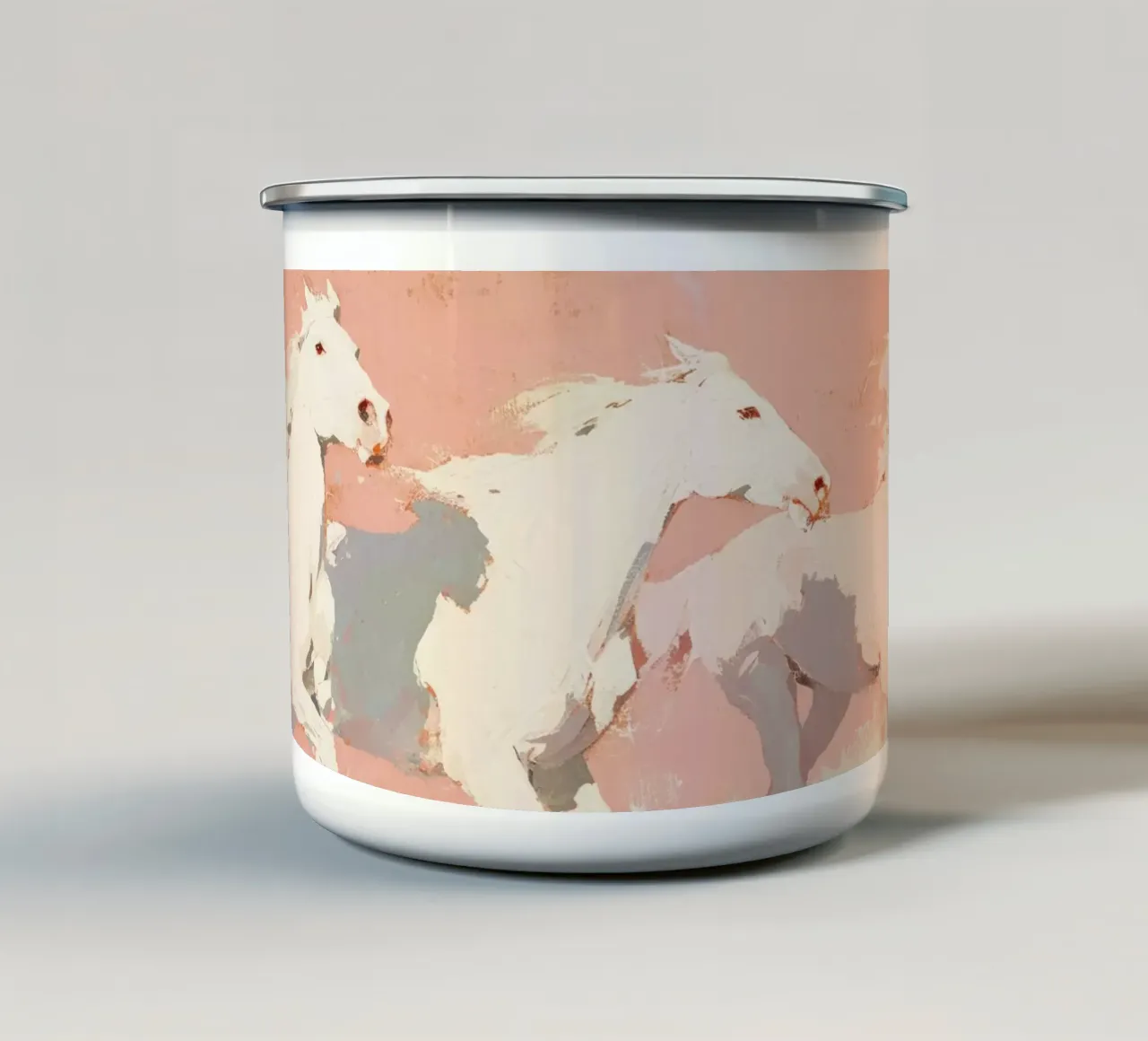 Wild Horses No 2 tazza in smalto da treechild