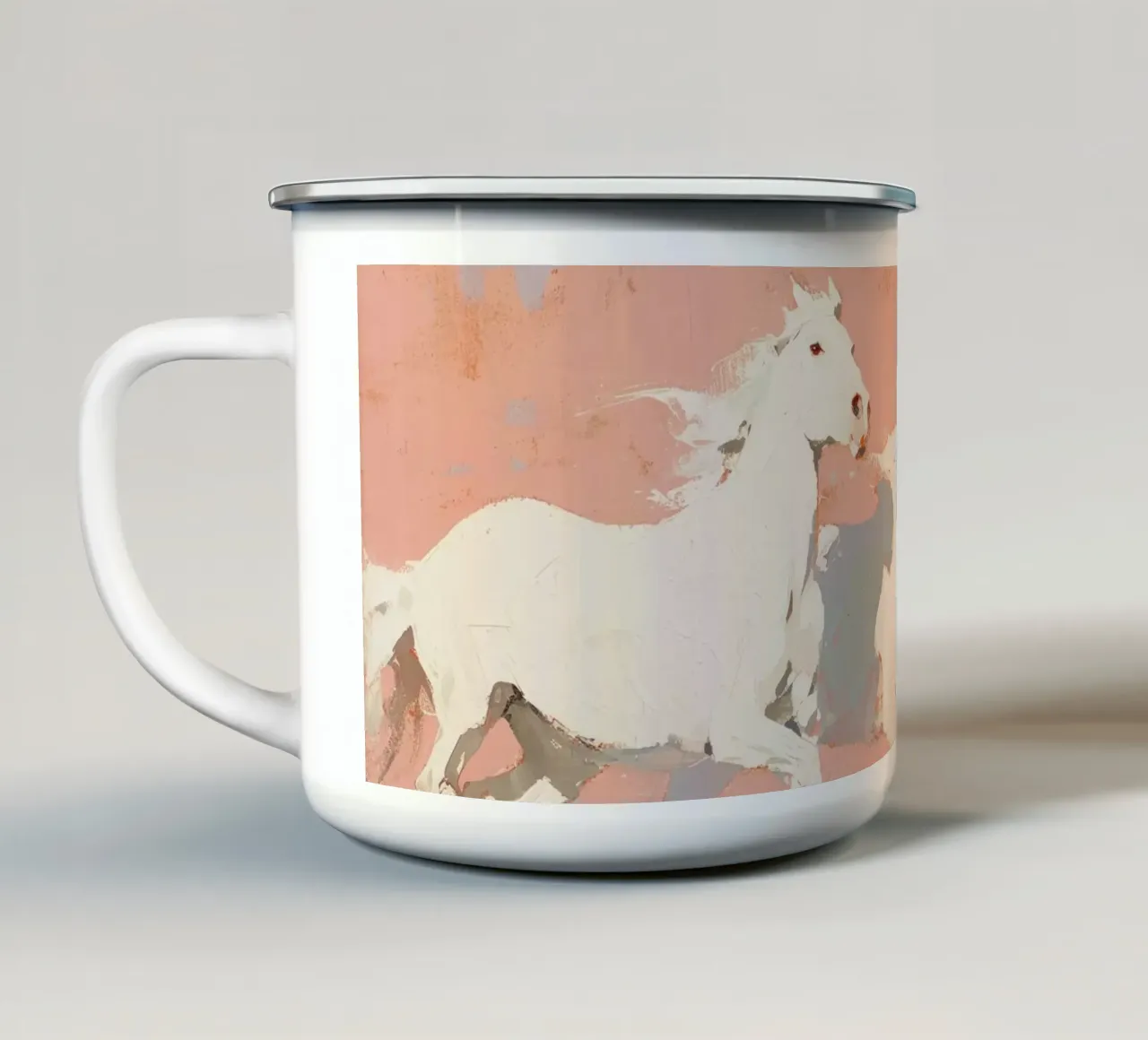 Wild Horses No 2 tazza in smalto da treechild