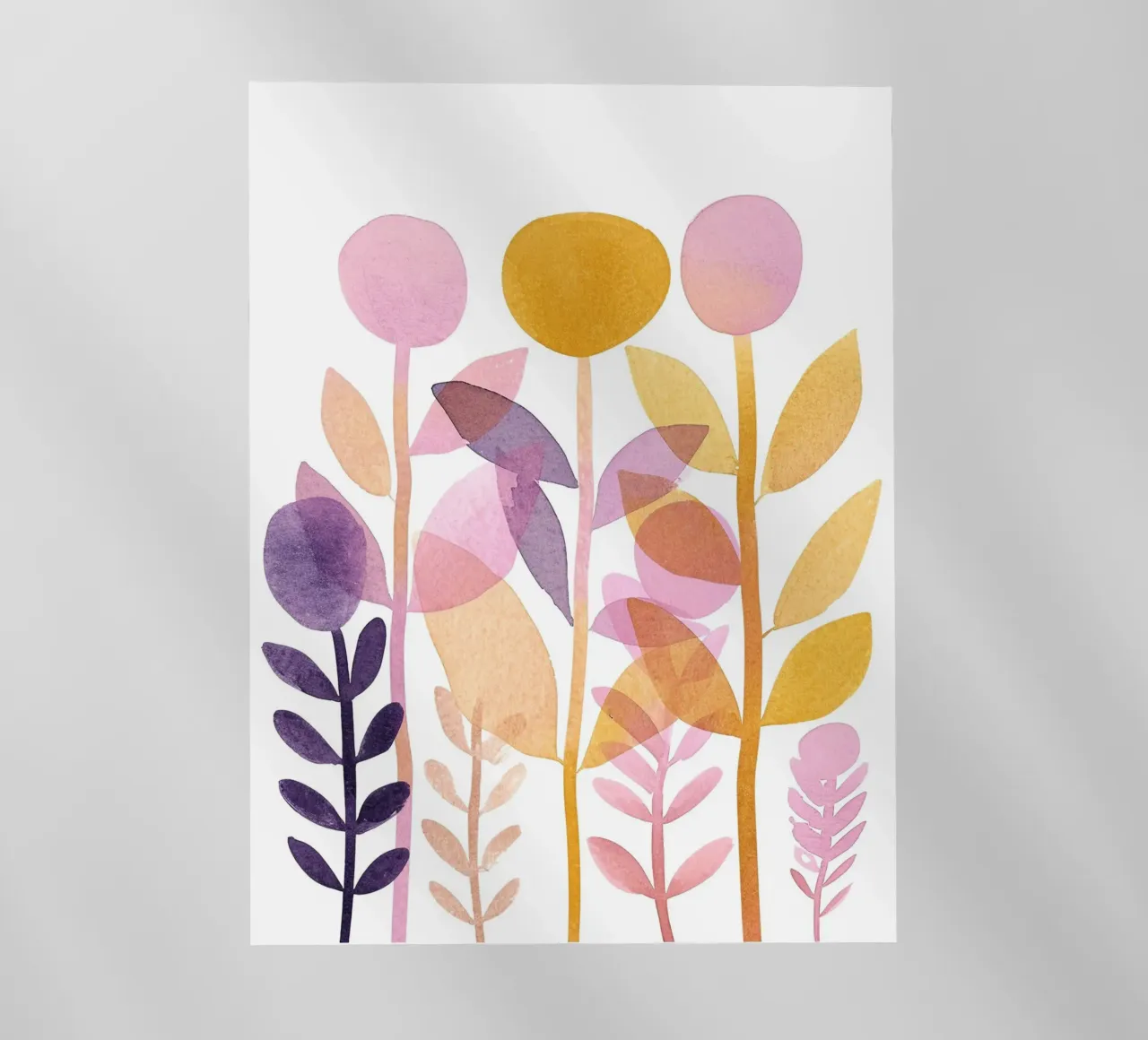 Foglie Boho 7 pellicola backlit da Yaso Design Boho & Botanic