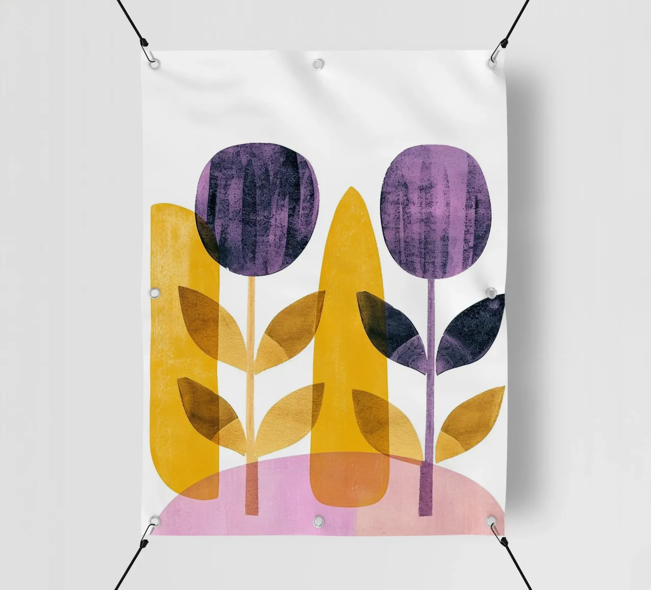 Foglie boho 8 telo in pvc da Yaso Design Boho & Botanic