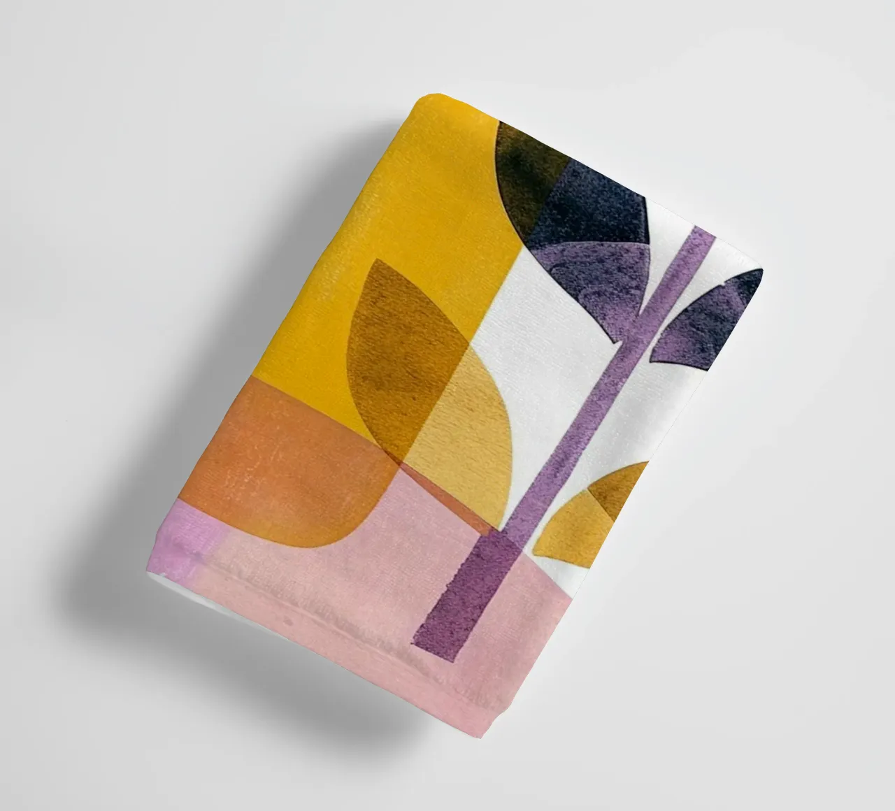 Boho leaves 8 towel by Yaso Design Boho & Botanic
