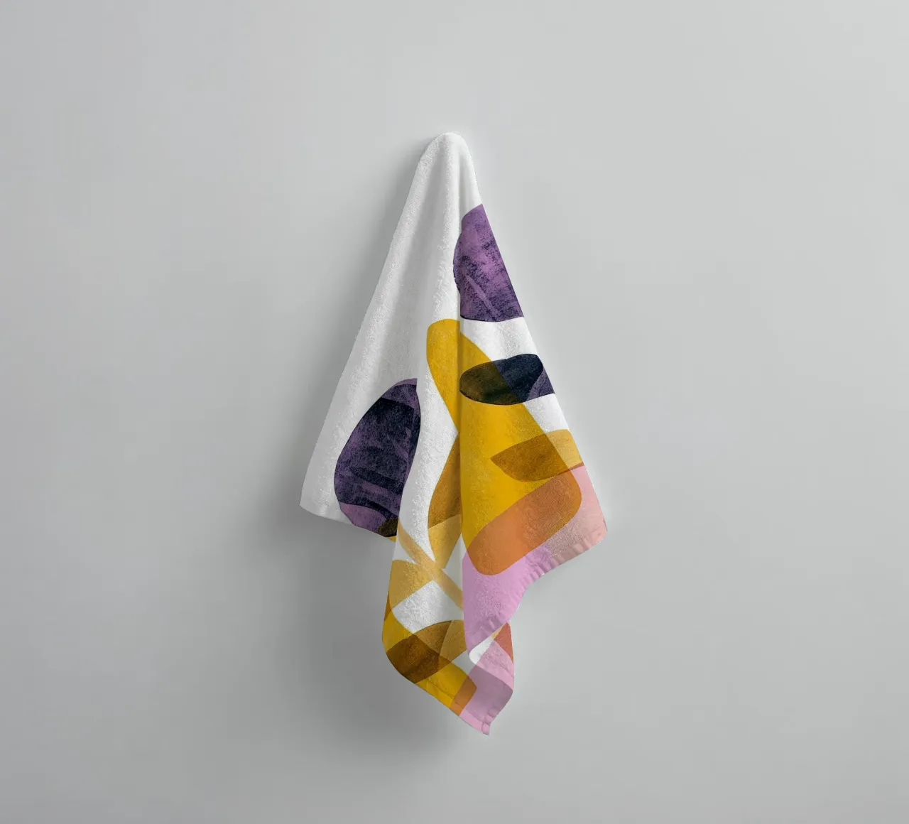 Boho leaves 8 towel by Yaso Design Boho & Botanic