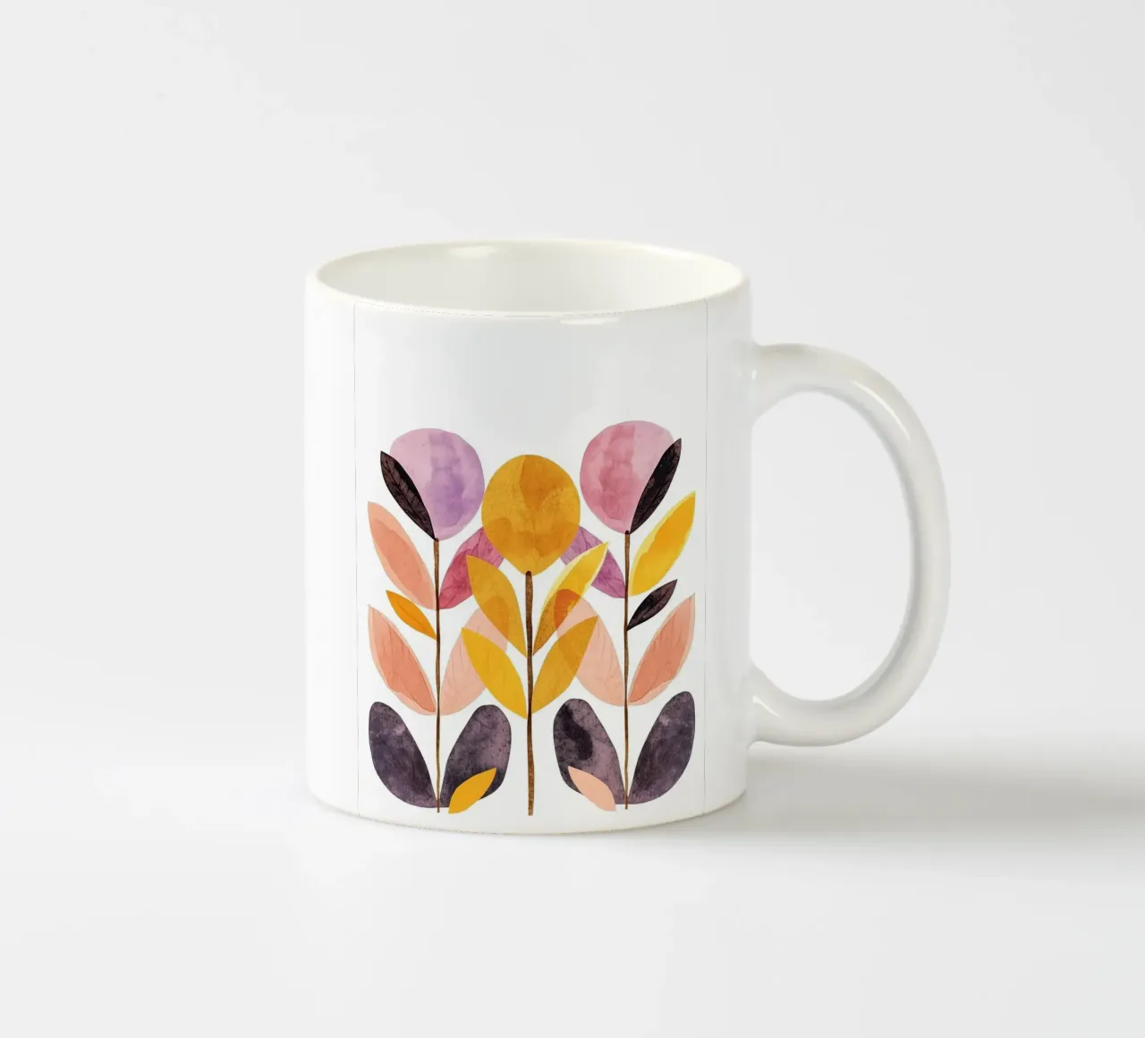 Foglie boho 9 tazza in ceramica da Yaso Design Boho & Botanic