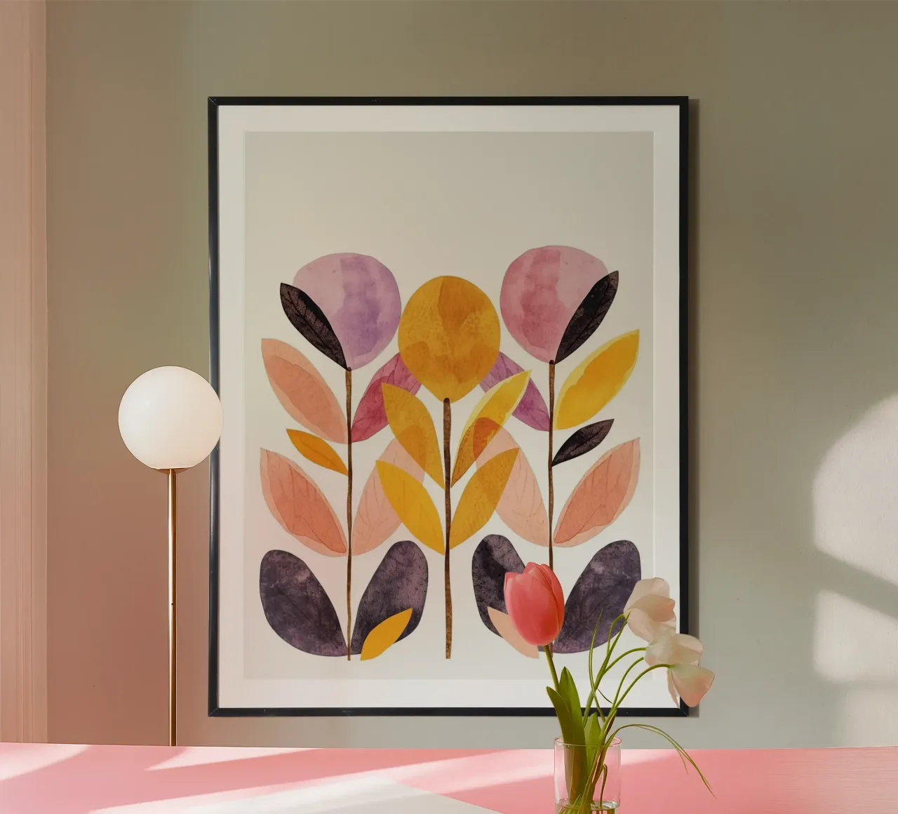 Foglie boho 9 poster da Yaso Design Boho & Botanic