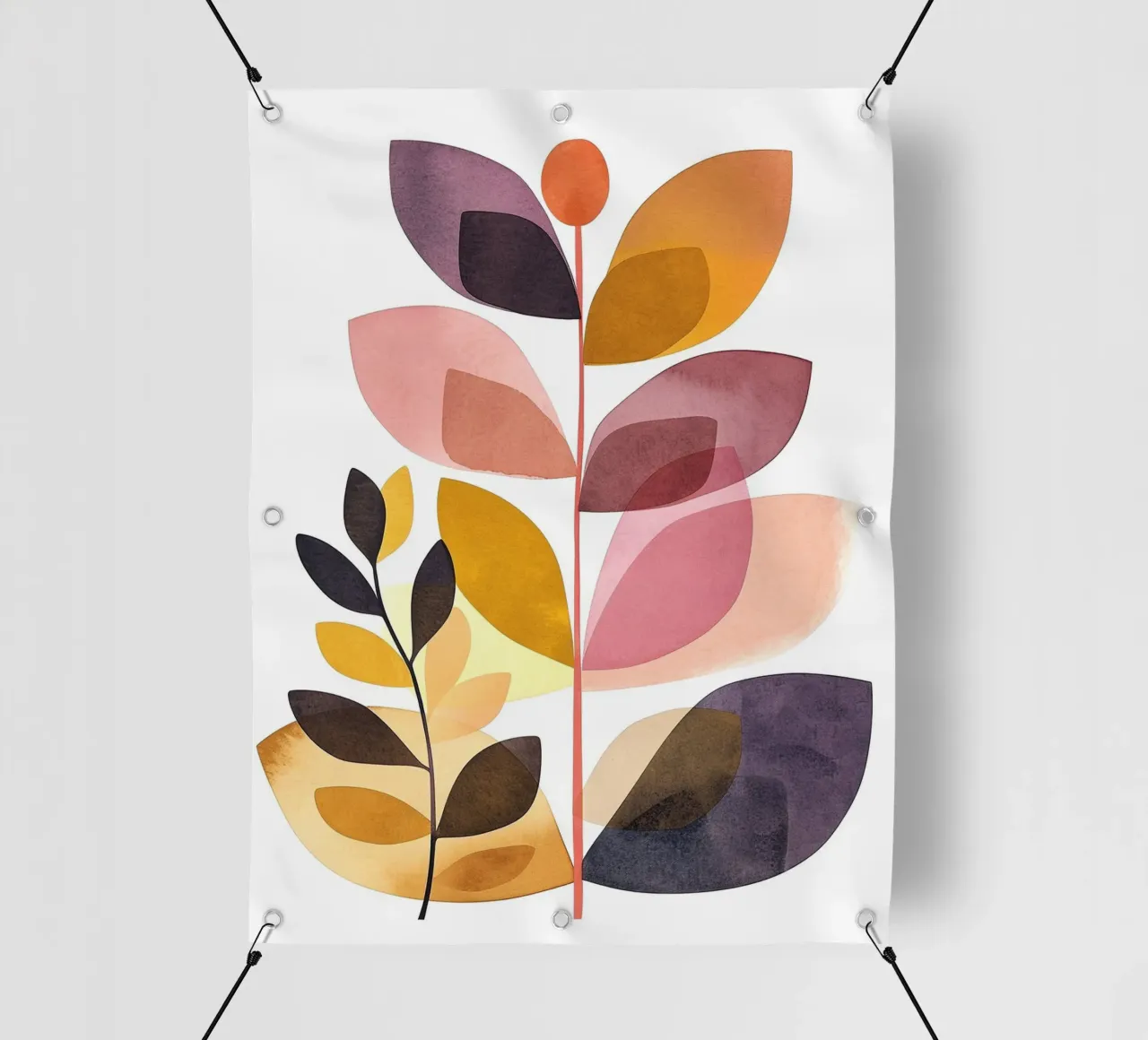 Foglie boho 10 telo in pvc da Yaso Design Boho & Botanic