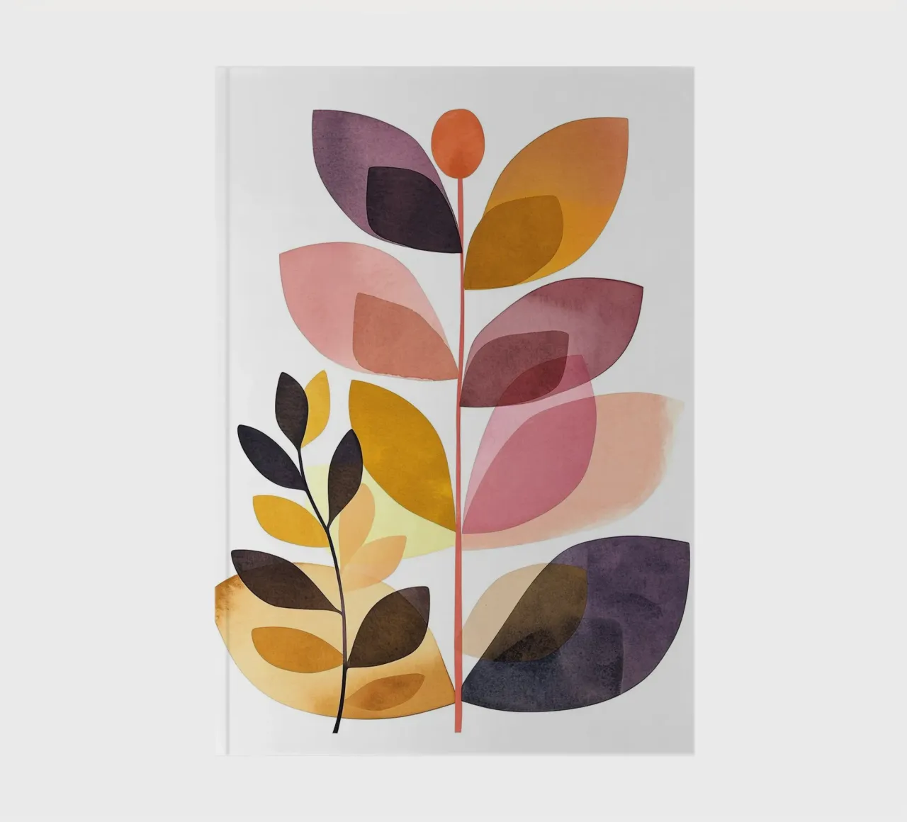 Boho leaves 10 notebook by Yaso Design Boho & Botanic