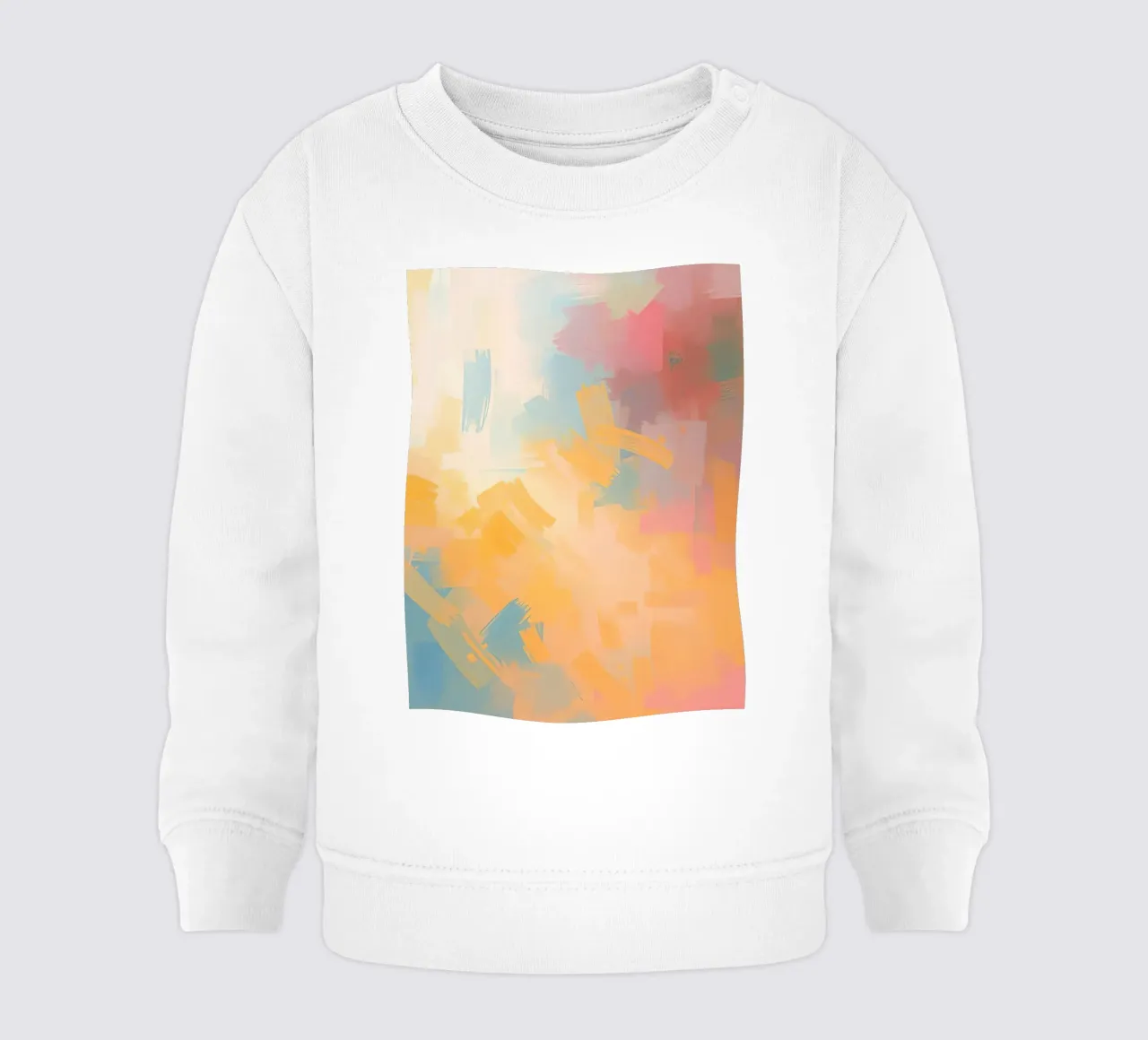 Pittura astratta con pennellate rettangolari felpa neonato da DesignDoodle