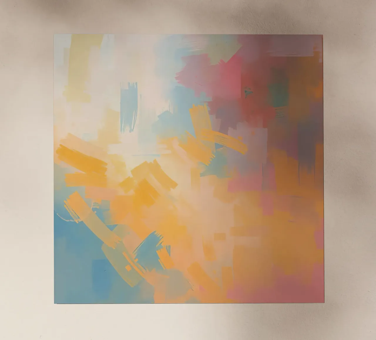 Pittura astratta con pennellate rettangolari pellicola backlit da DesignDoodle