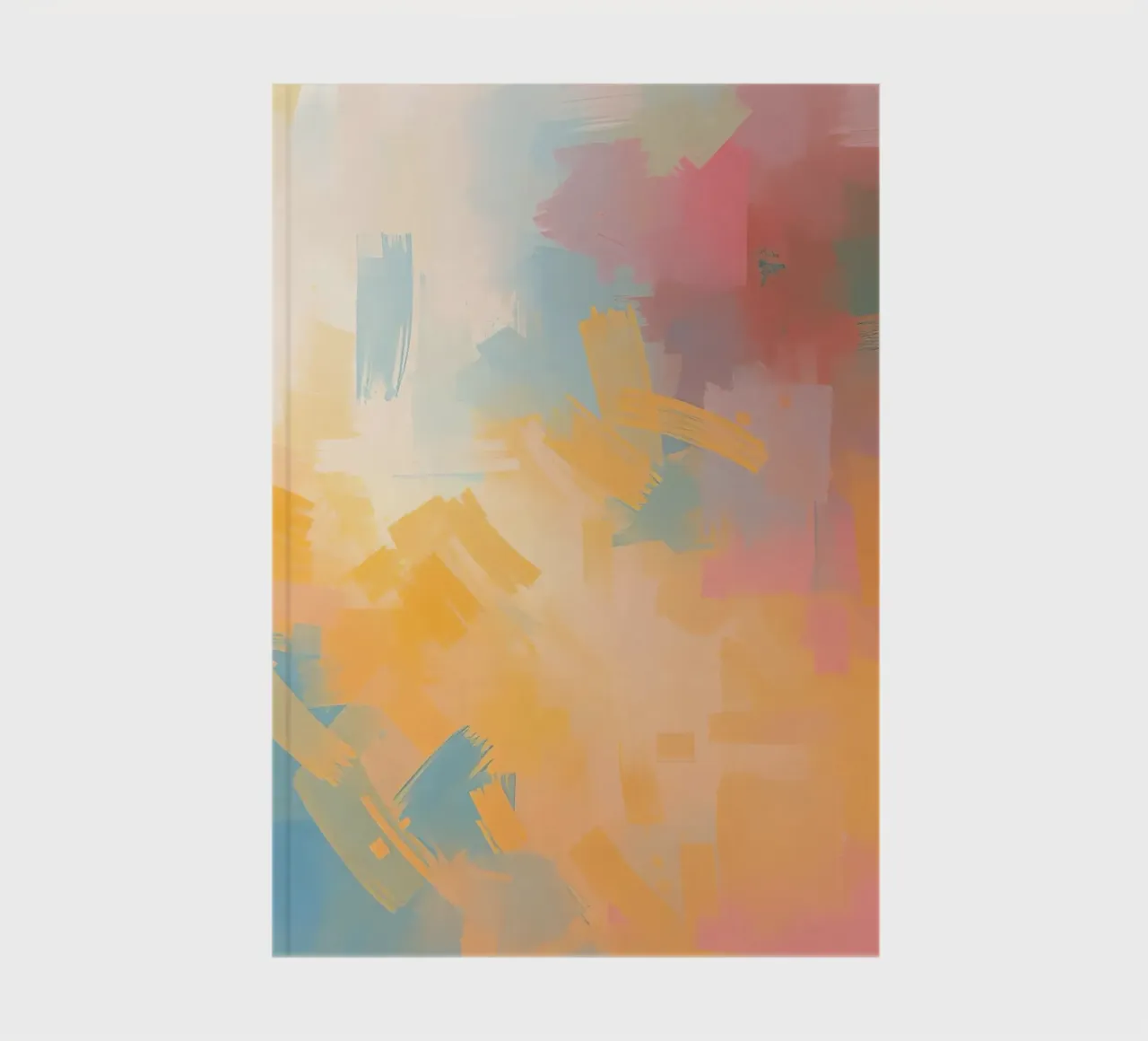 Abstract Painting with Rectangular Brushstrokes notebook by DesignDoodle