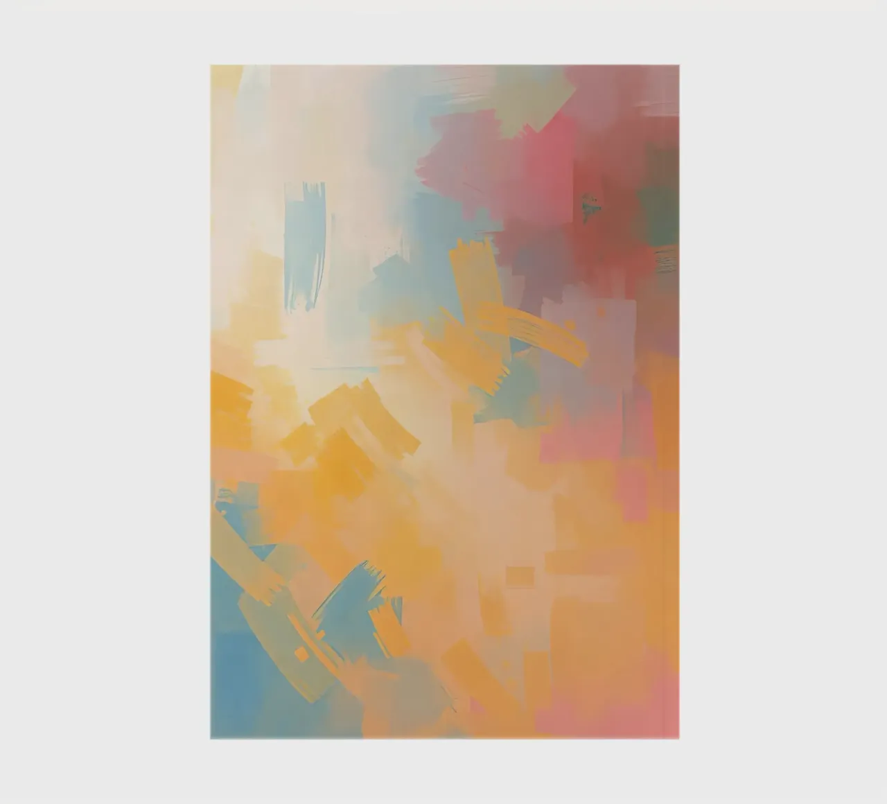 Abstract Painting with Rectangular Brushstrokes notebook by DesignDoodle