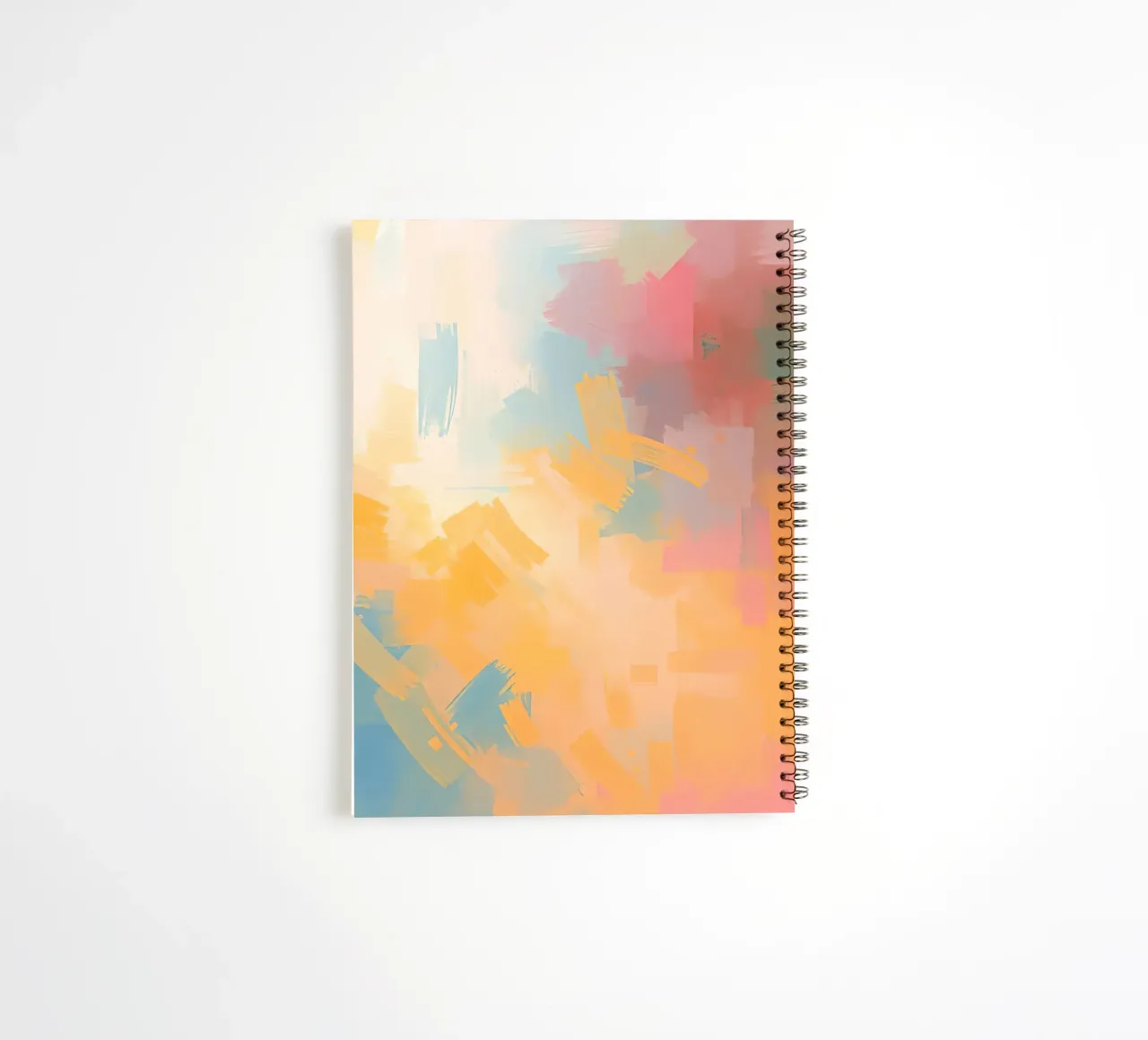 Abstract Painting with Rectangular Brushstrokes spiral notebook by DesignDoodle